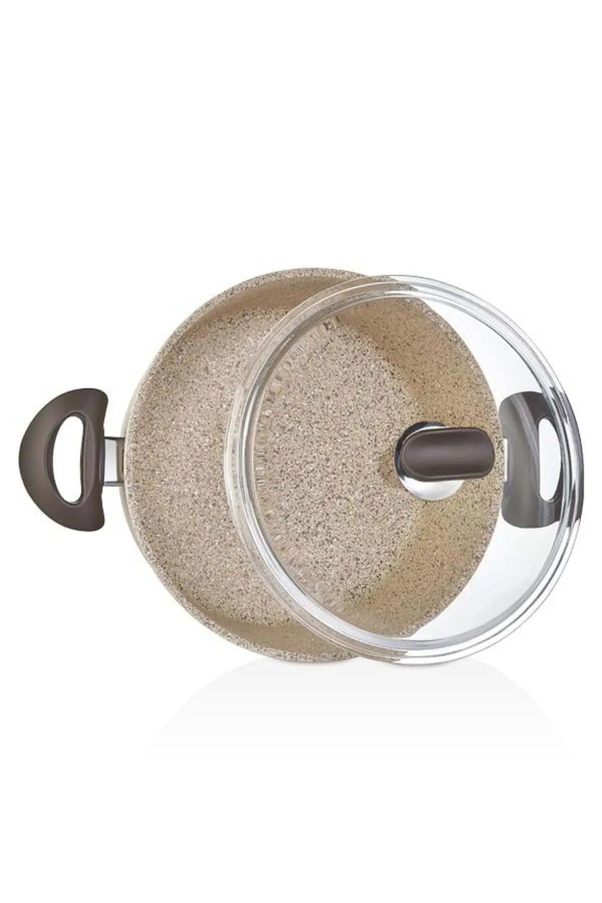 Falez 26 cm Creamy Basık Granit Tencere