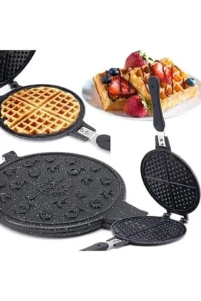 Taşhan Döküm Granit Waffle Tavası