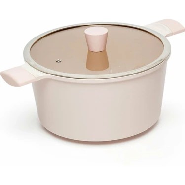 Lacena 24 cm Derin & 24 cm Yarı Basık Seramik Tencere