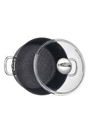 Falez 22 cm Black Line Derin Granit Tencere(3,5 Lt)
