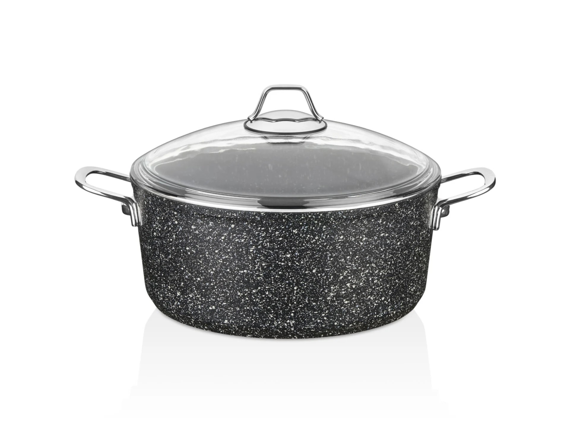 Falez 22 cm Black Line Derin Granit Tencere(3,5 Lt)