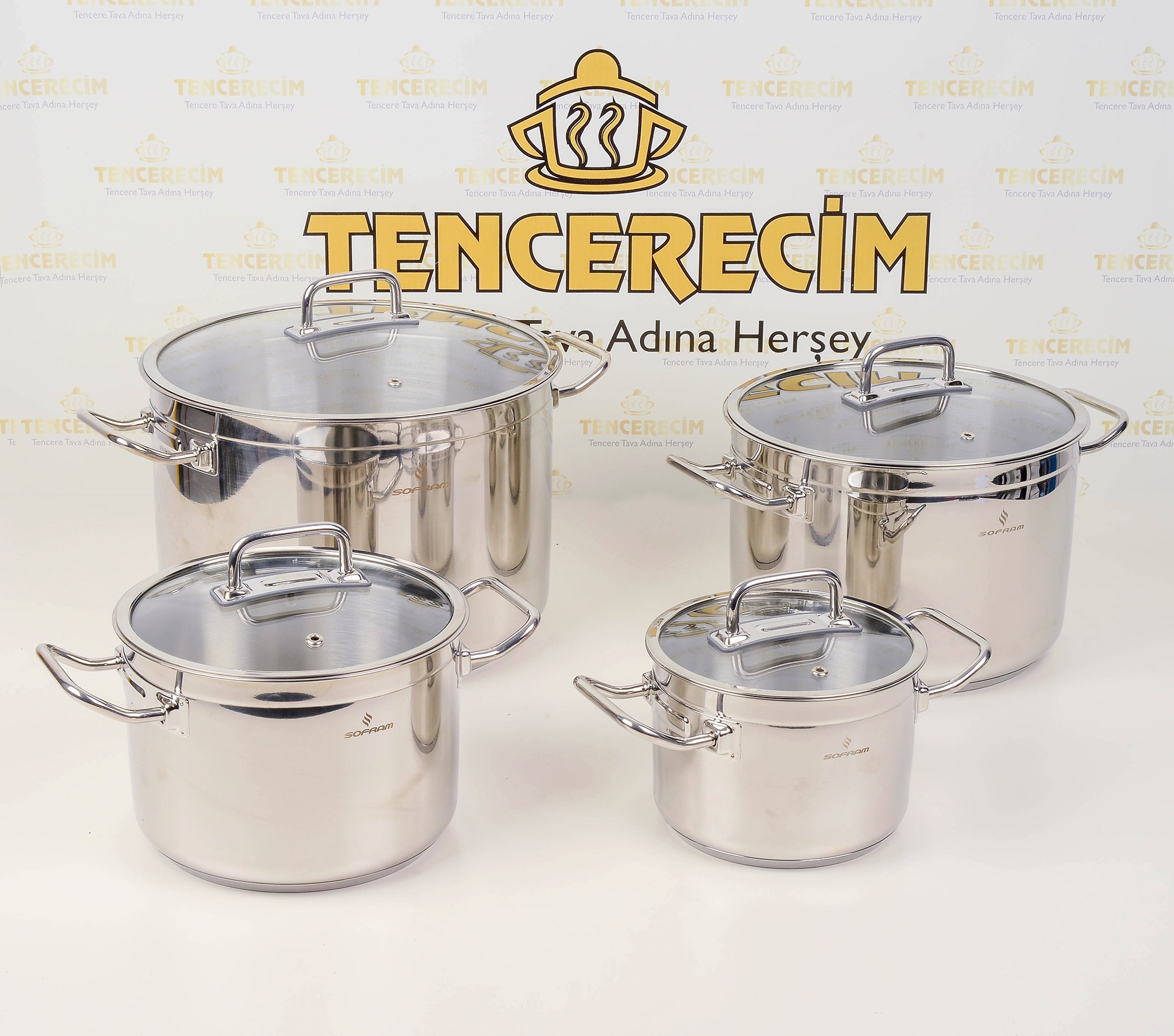  Sofram Atlas Serisi XL Derin Tencere Seti (16-20-24-28 cm)