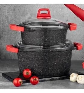 Gülsan 7 Parça Döküm Granit Elit Tencere Seti
