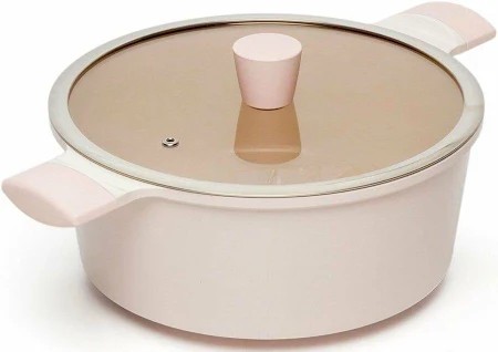 Lacena 24 cm Yarı Basık Seramik Tencere