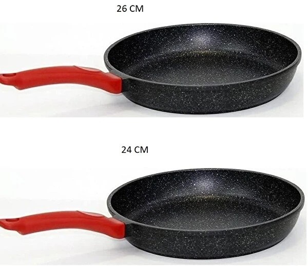 Gülsan Elit 3'lü Granit Tava Seti XL (24-26-28 cm)