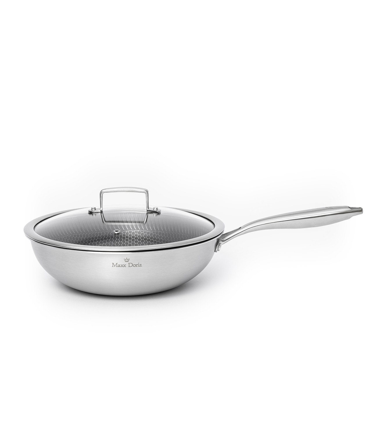 Maxx Doria Steel Fusion 28 Cm Kapaklı Wok Tava 