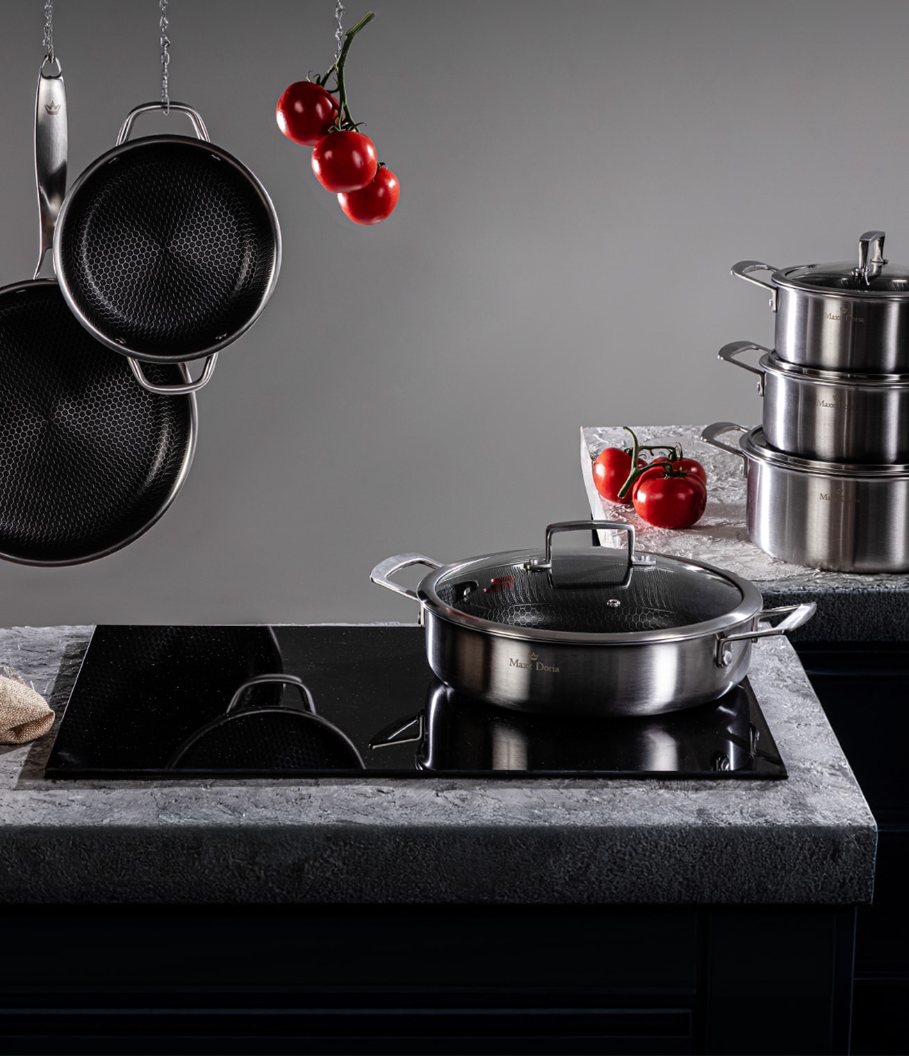 Maxx Doria Steel Fusion 10 Parça Tencere Seti 