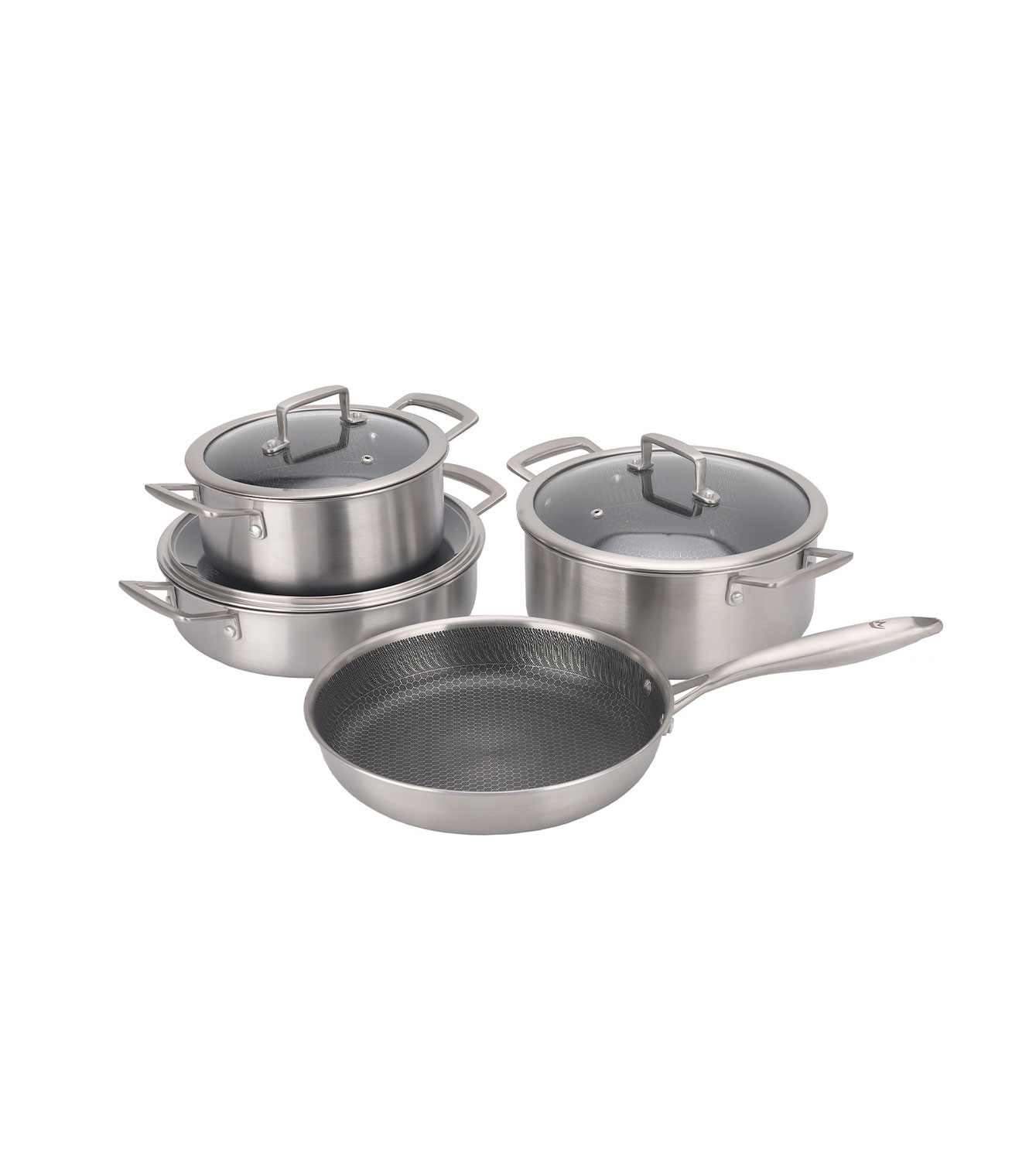 Maxx Doria Steel Fusion 7 Parça Tencere Seti 