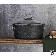 Falez 24 cm Black Line Derin Granit Tencere(4,5 Lt)