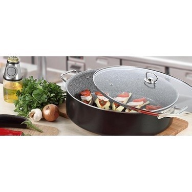 Altınbaşak Mega Granit 34 cm Karnıyarık Tenceresi (7 Lt)