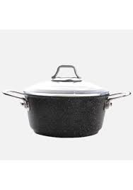 Falez 24 cm Black Line Derin Granit Tencere(4,5 Lt)