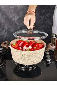 Falez 20 cm  Creamy Derin Granit Tencere(2 Lt)