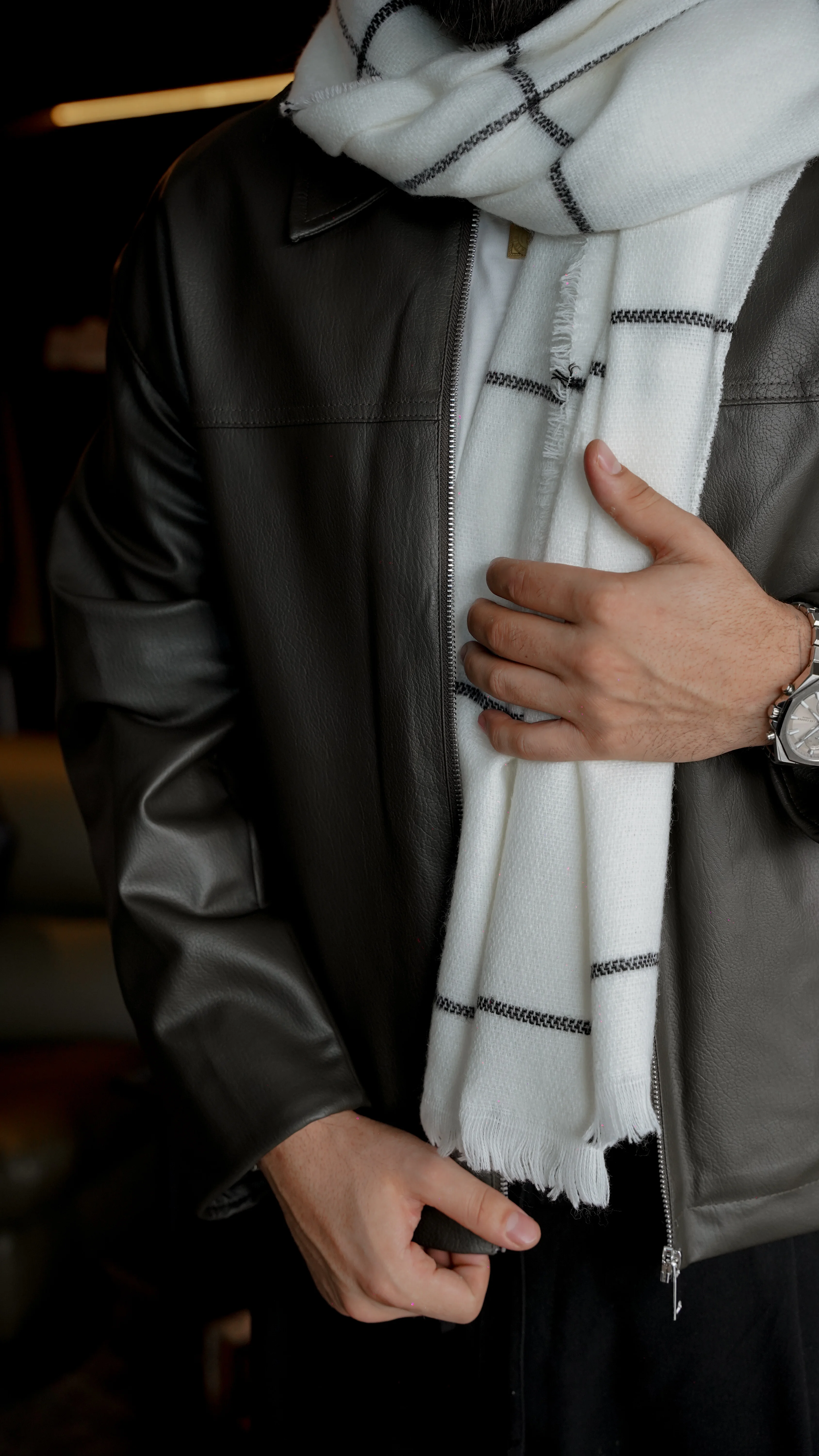 Fırçalı Yün Atkı FW5896