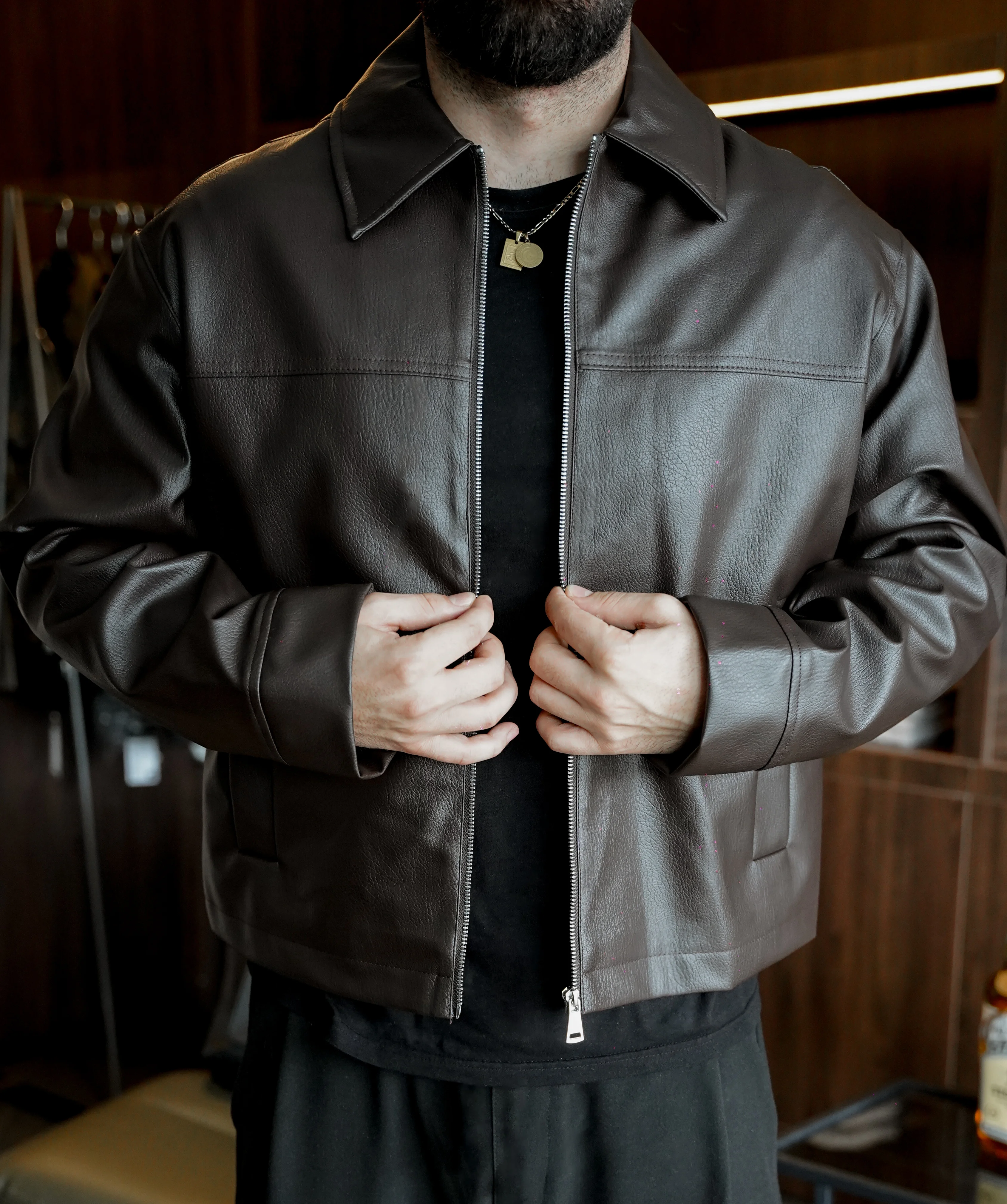 Stealth Kahve Deri Ceket FW5892