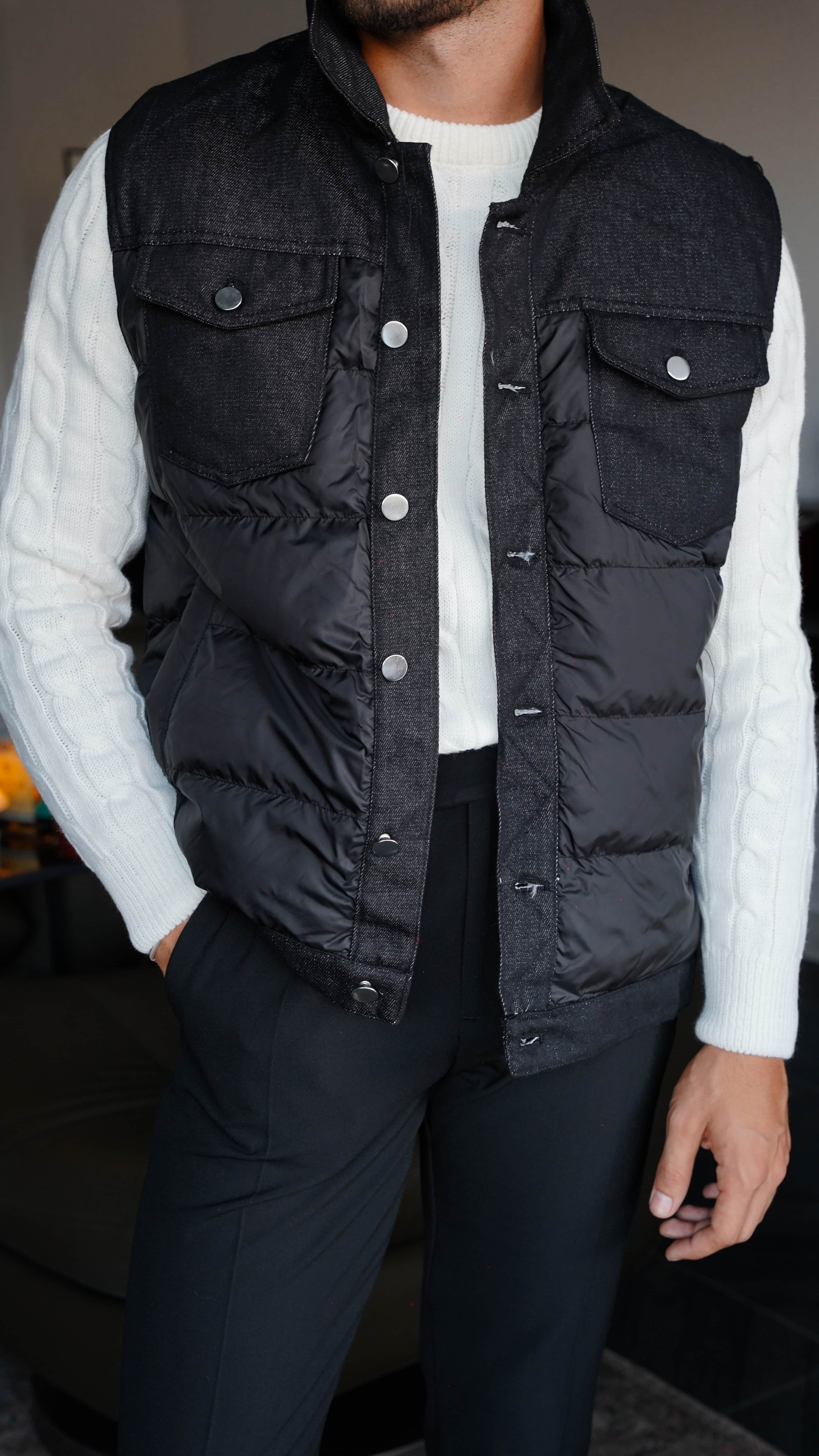 Urban Shield Siyah Casual Yelek FW5772