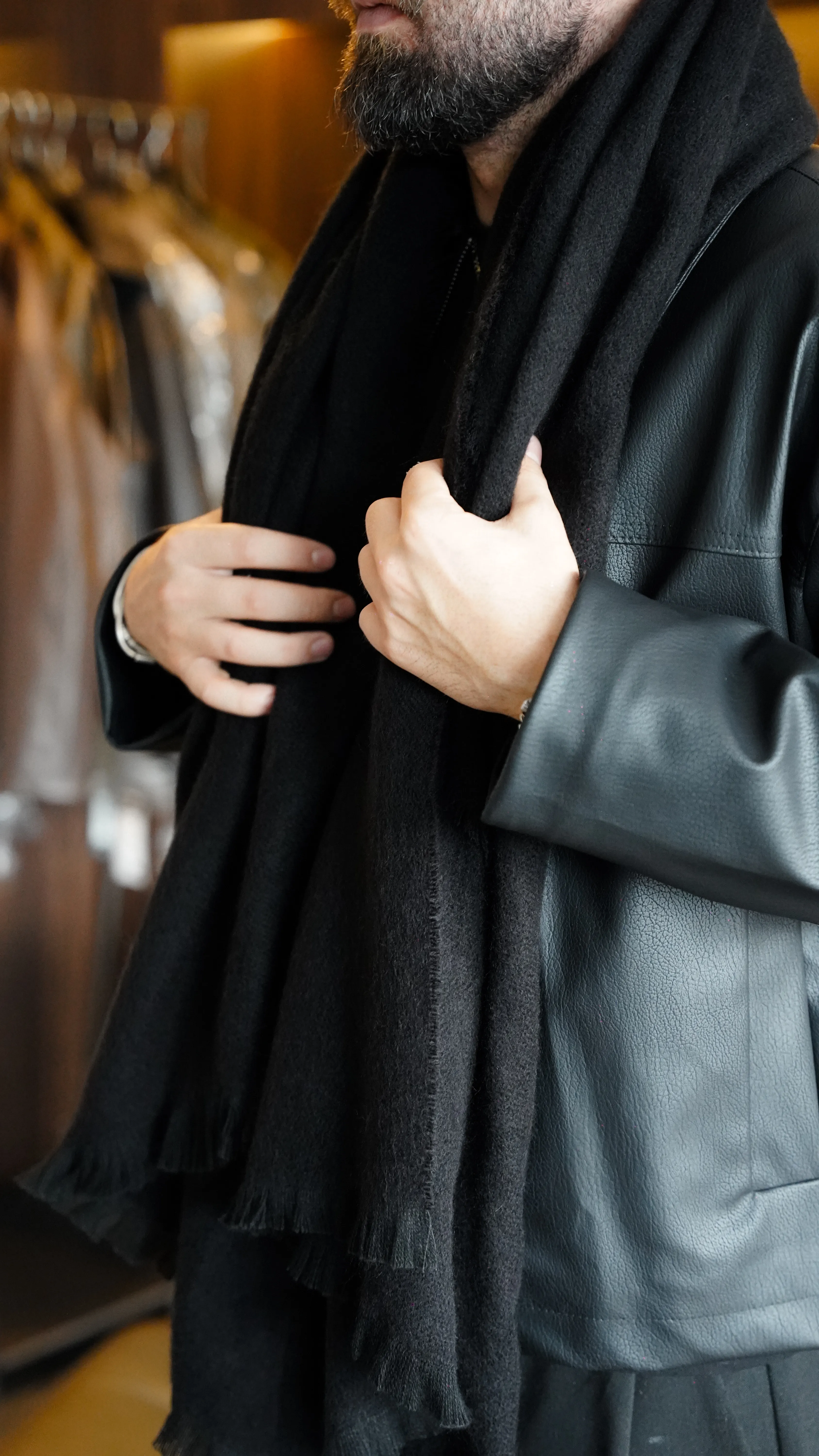 Fırçalı Yün Atkı FW5899