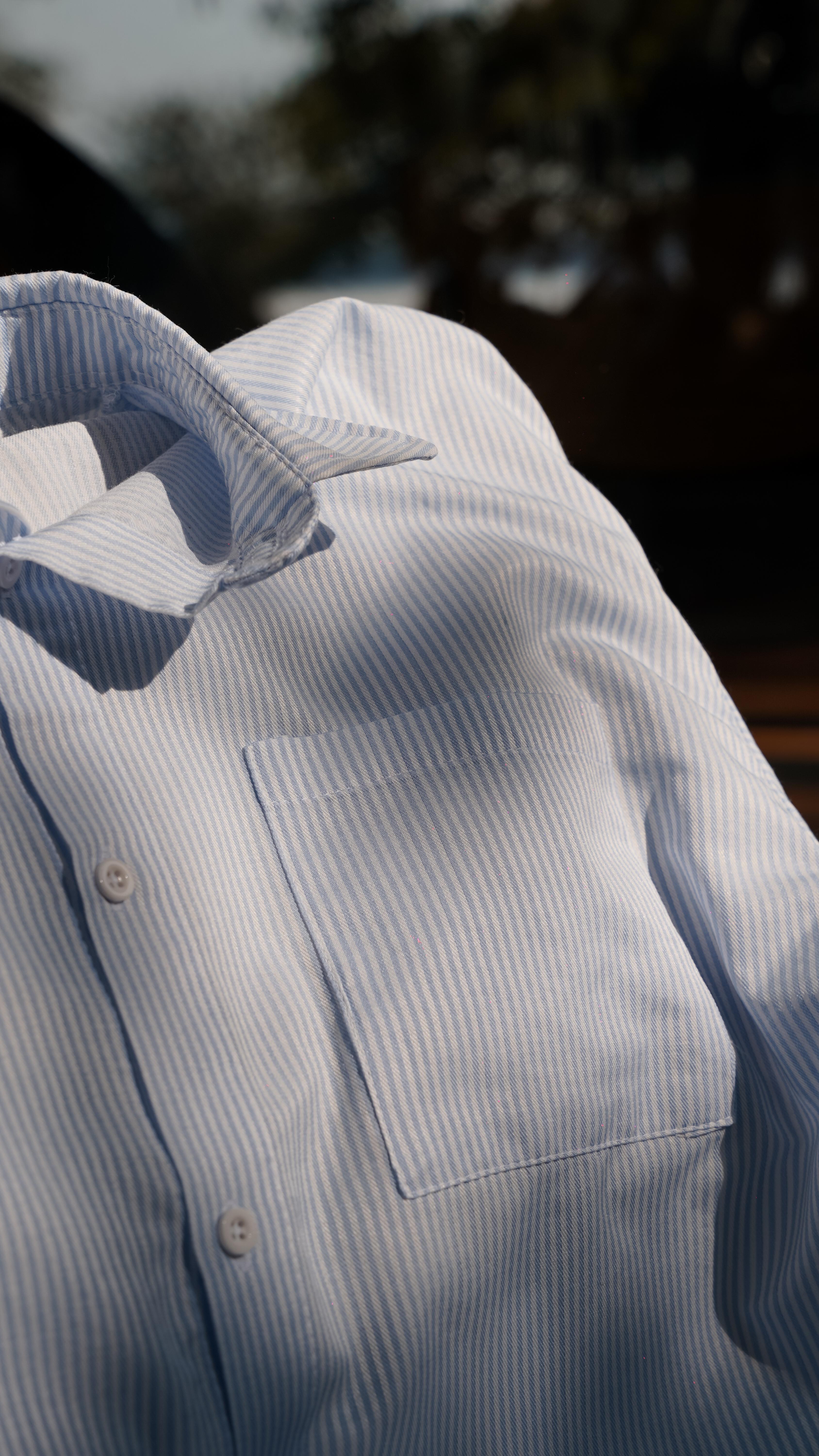 İnce Çizgili Poplin Gömlek SS5689