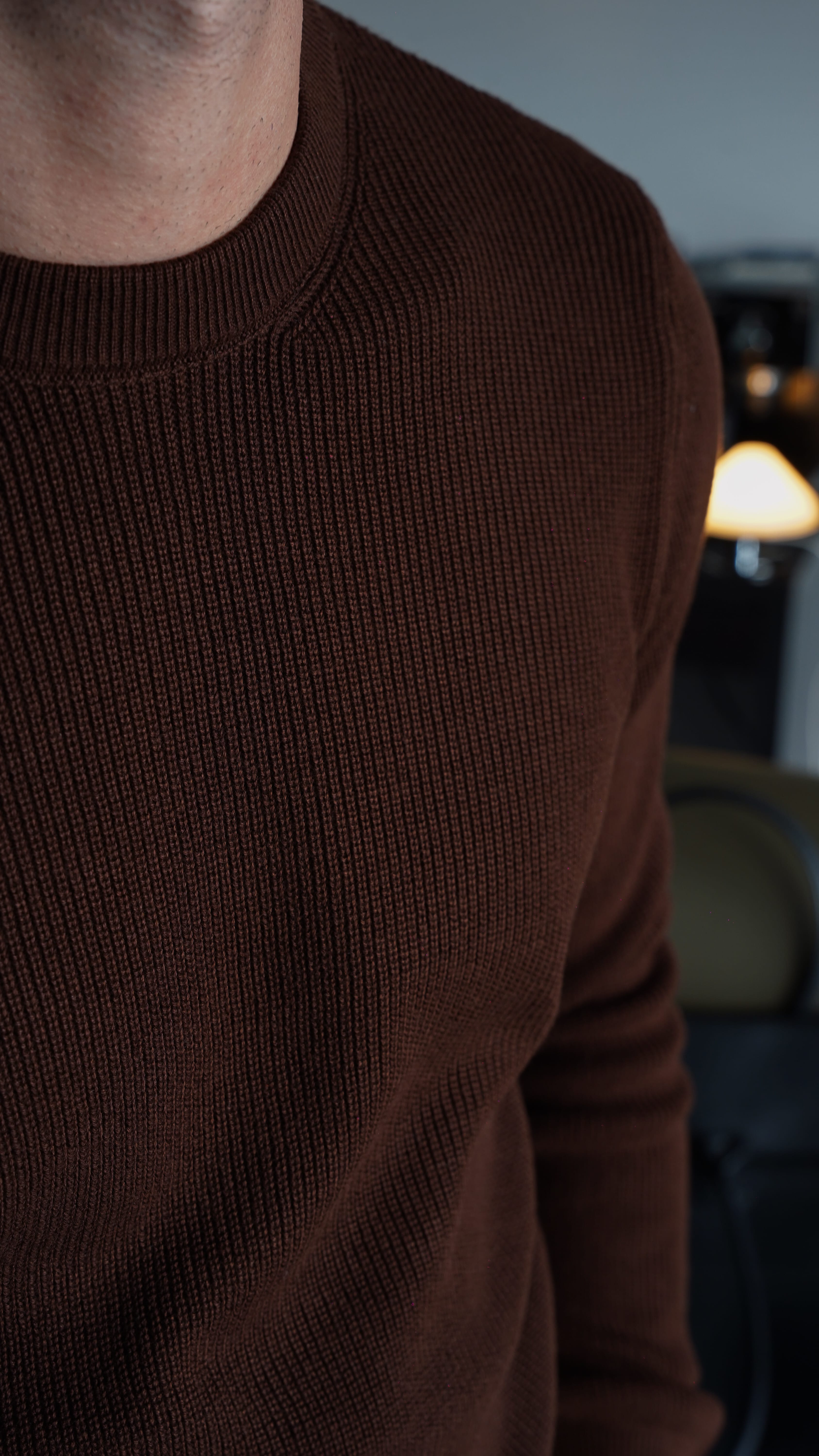 Acı Kahve Selanik Örgü Kazak FW5875