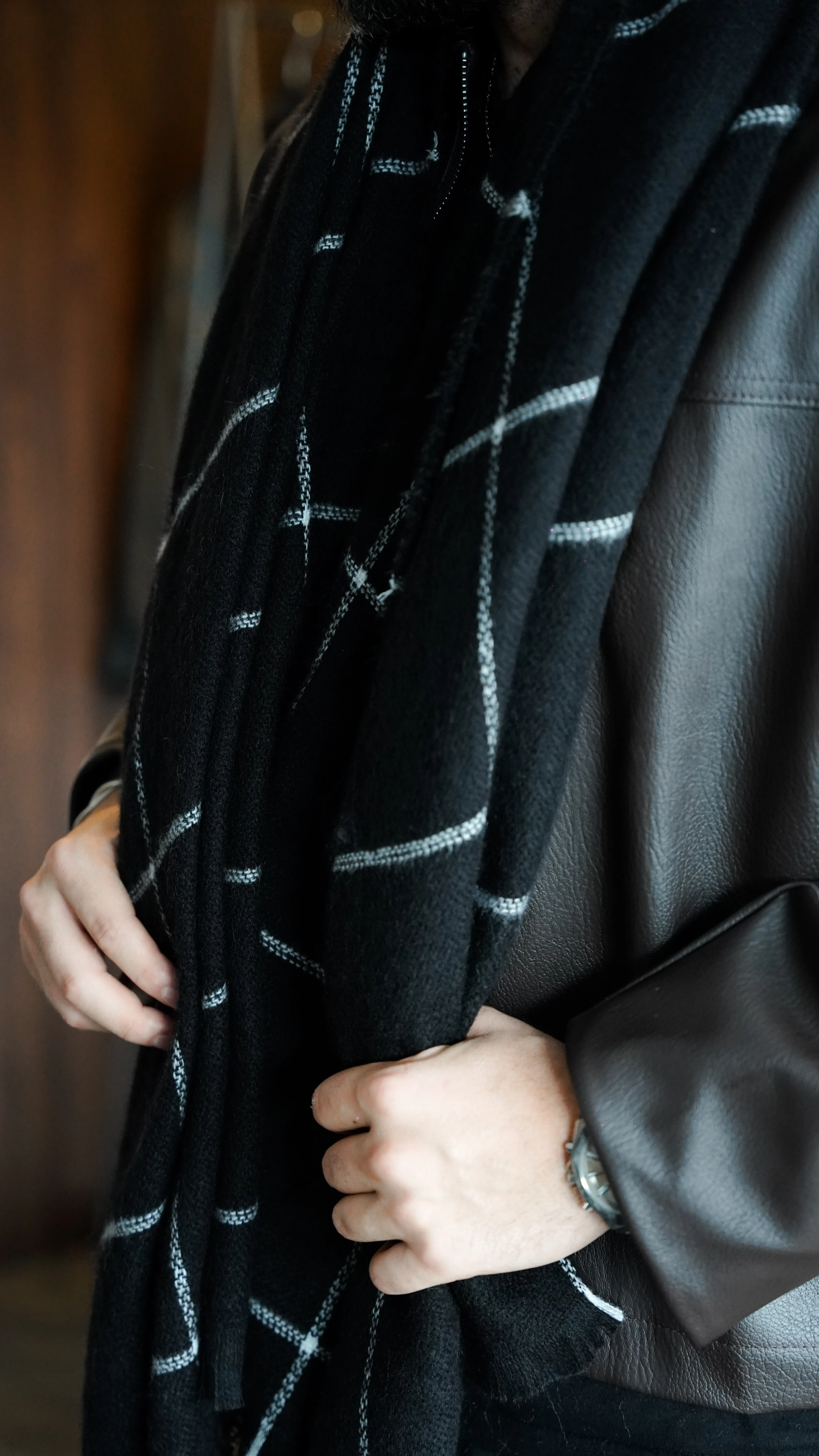 Fırçalı Yün Atkı FW5895