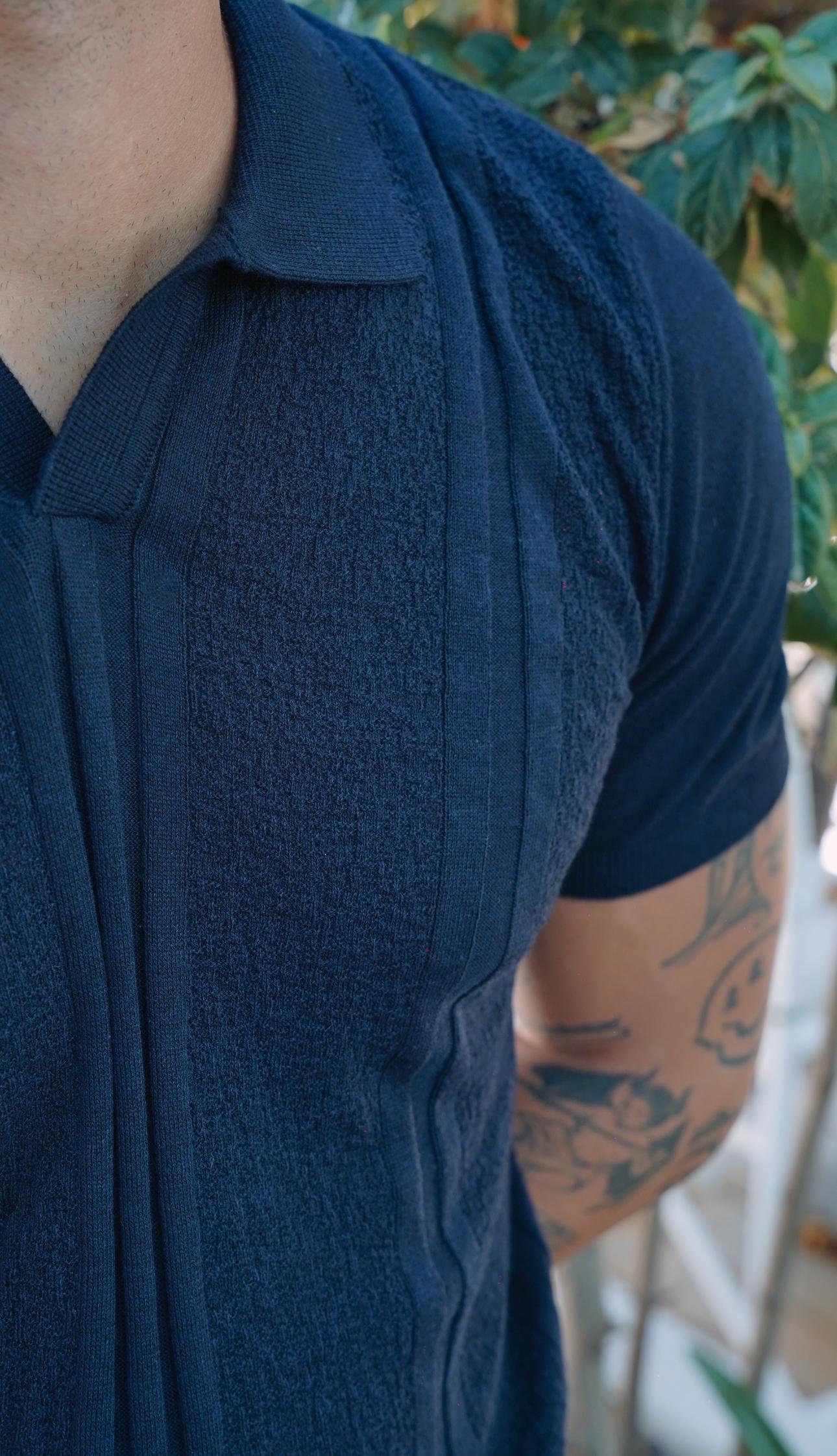Riviera Lacivert Triko Polo Yaka T-shirt SS5714