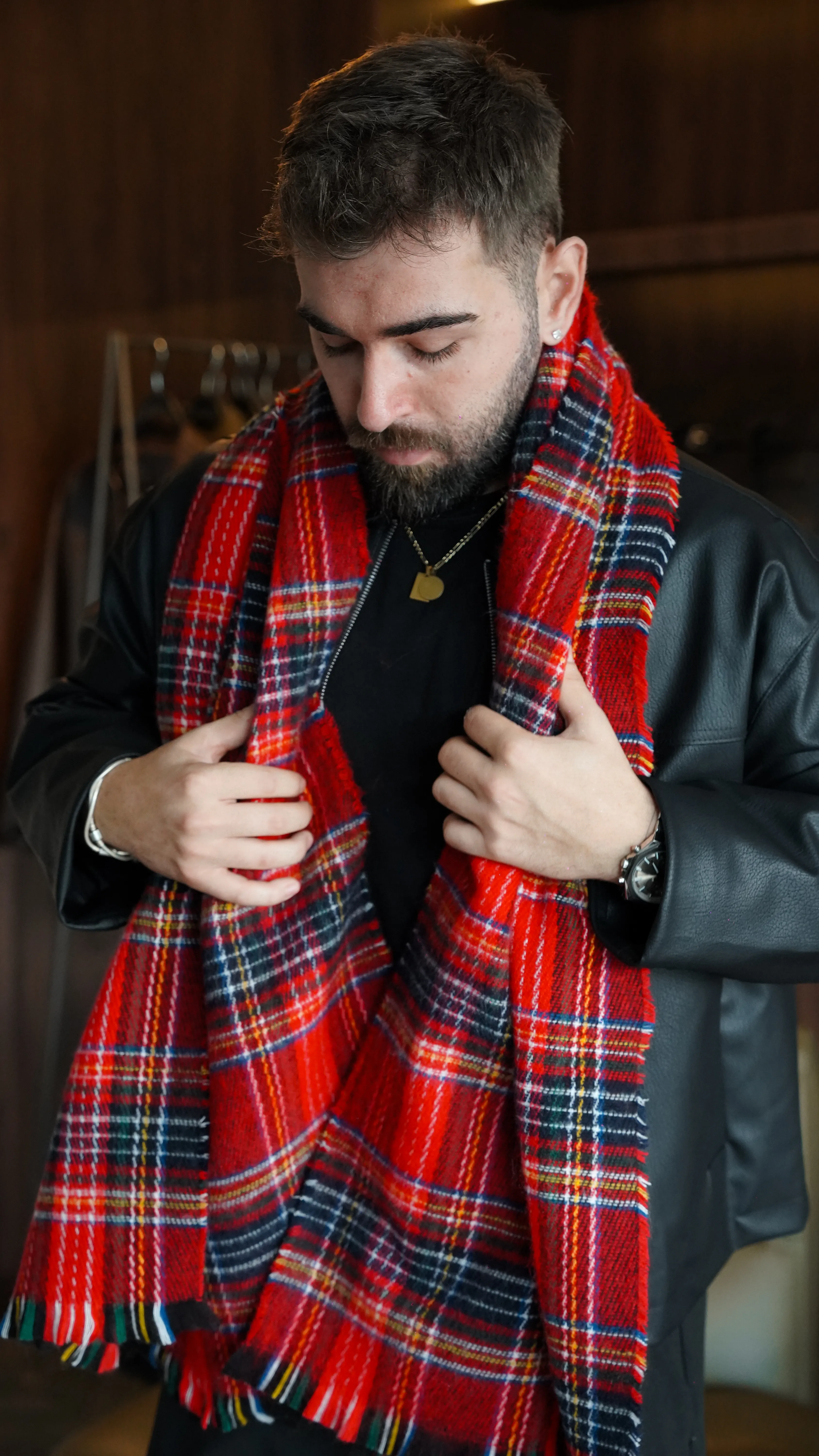 Fırçalı Yün Atkı FW5894