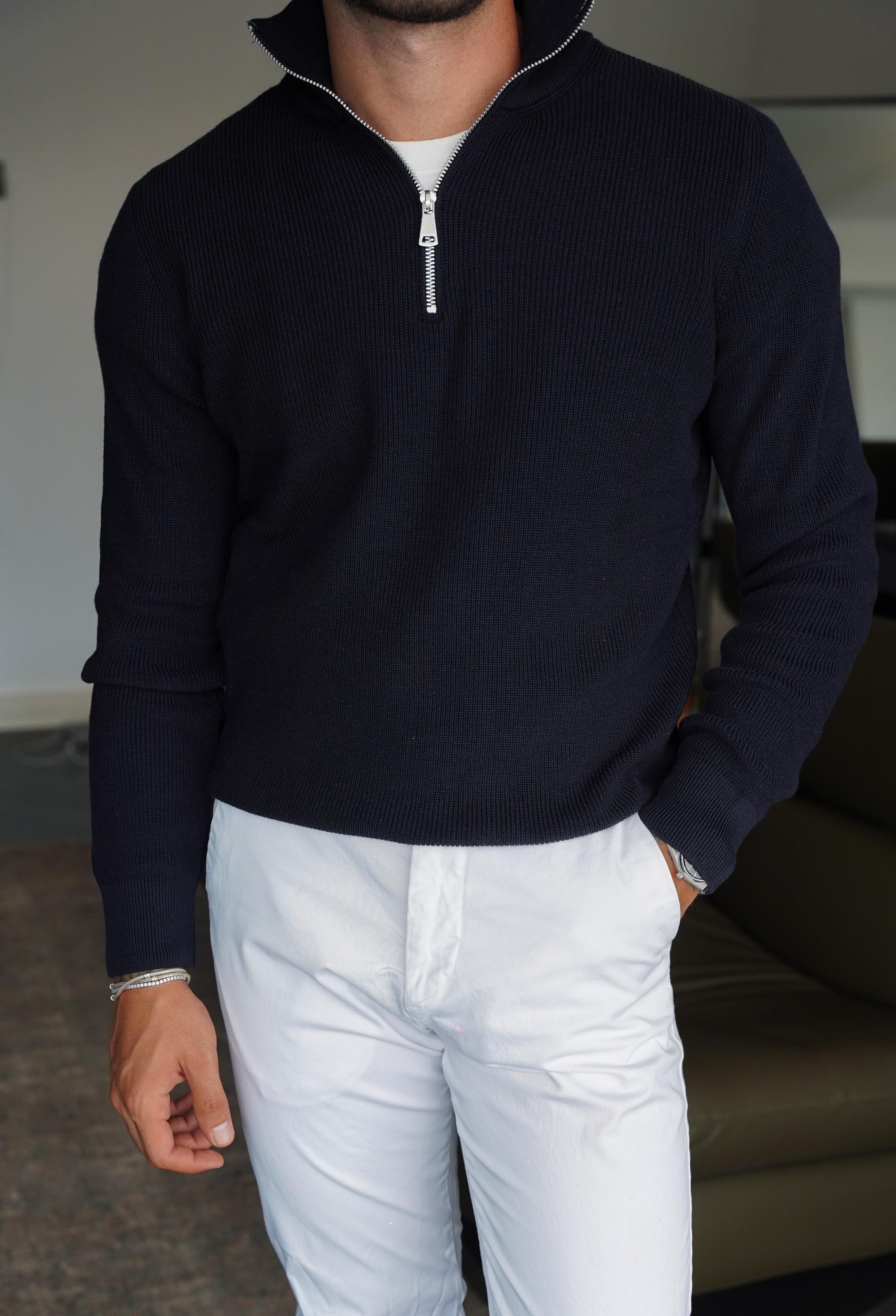 Half Zip Lacivert Kazak FW5767