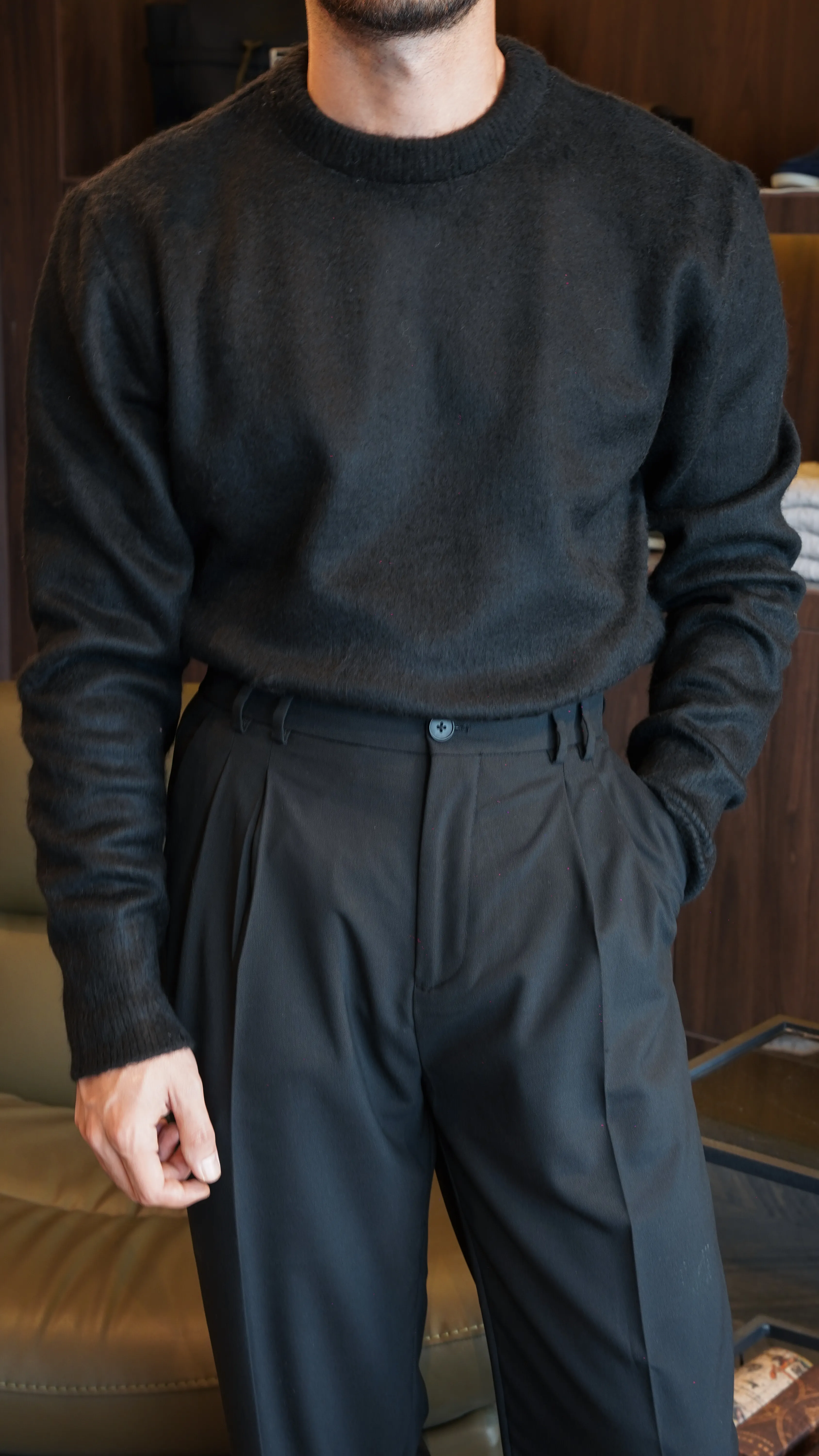 Oslo Brushed Siyah Knit FW5926