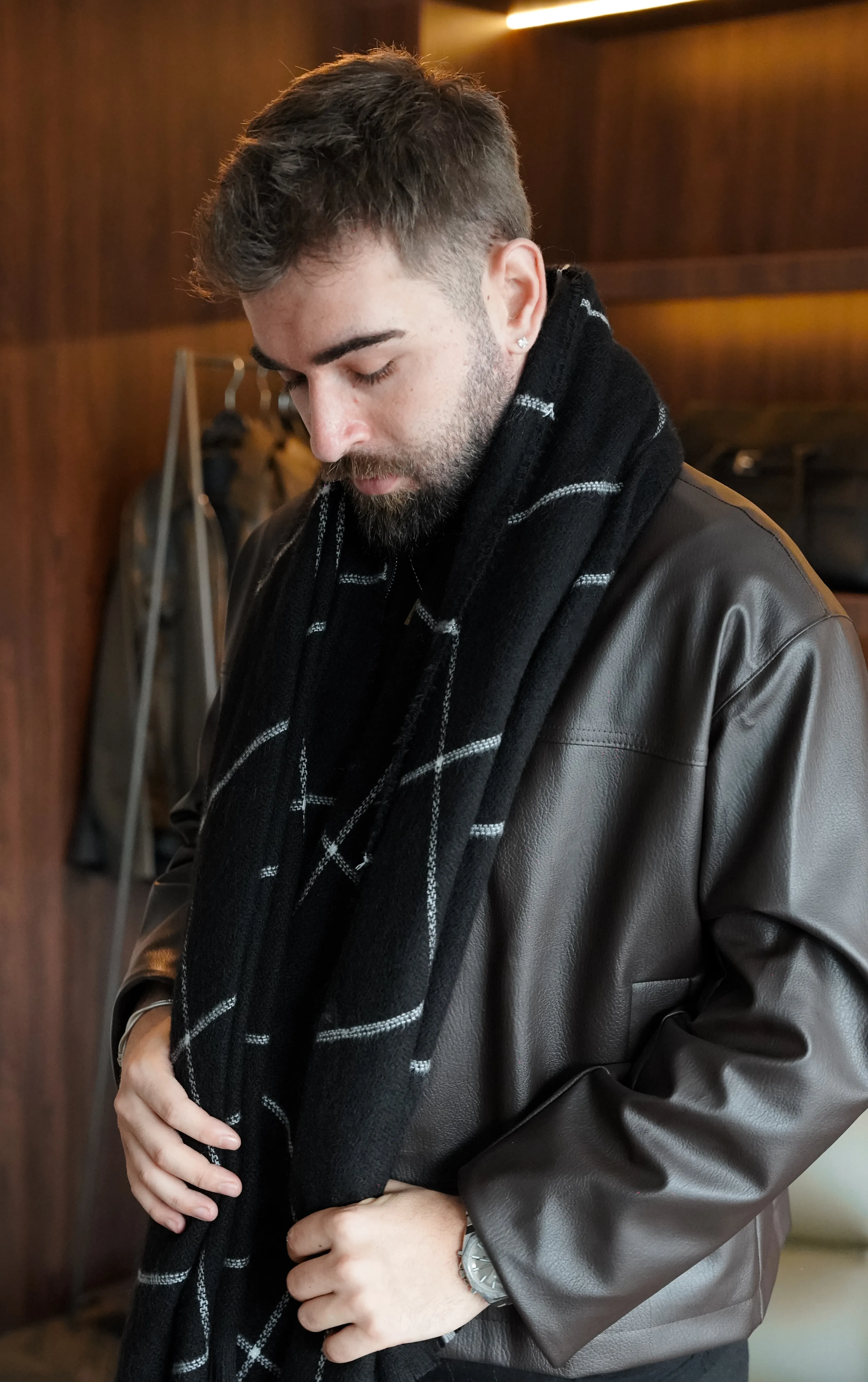 Fırçalı Yün Atkı FW5895