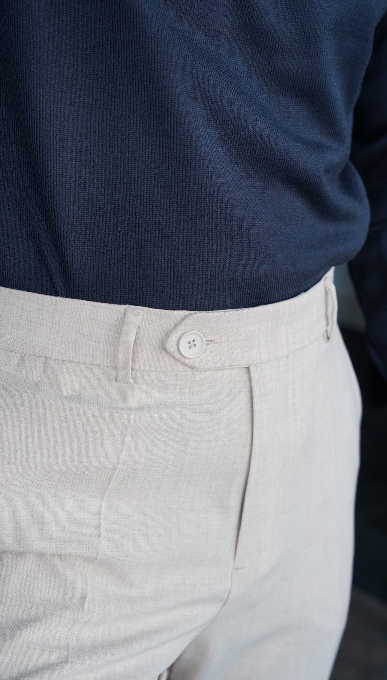 Essential Tailor Krem Kumaş Pantolon FW57576