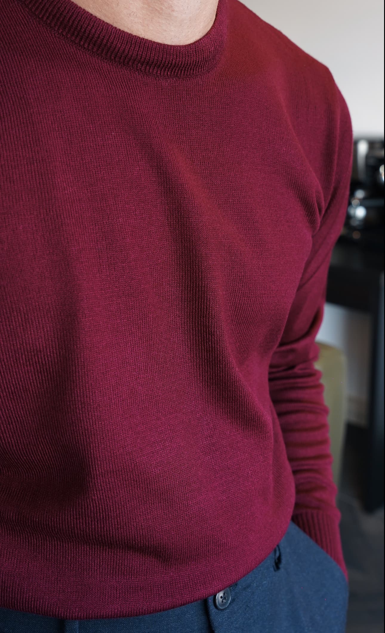 Pure Wool Basic Bordo Kazak FW5828