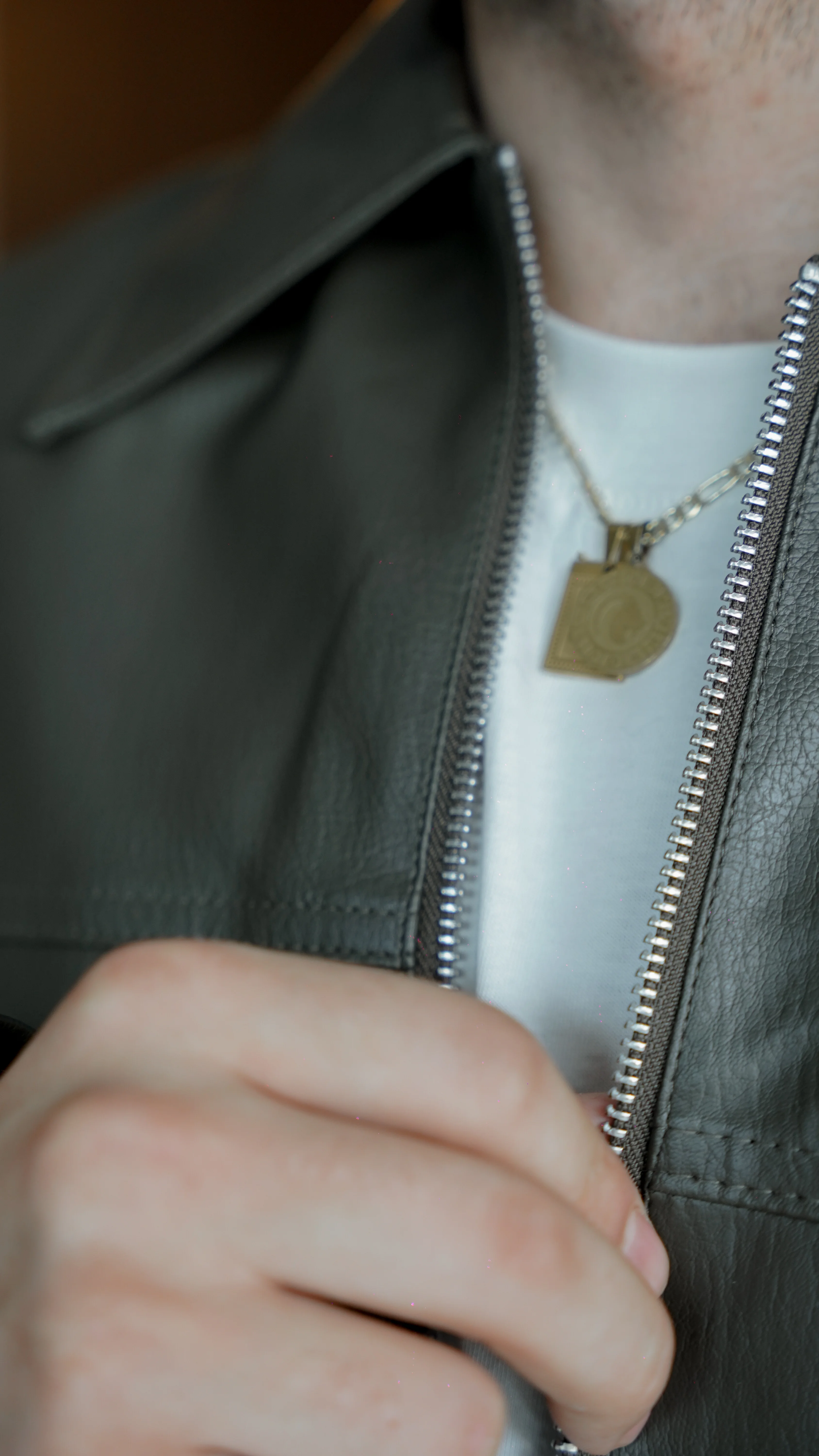 Stealth Haki Deri Ceket FW5893