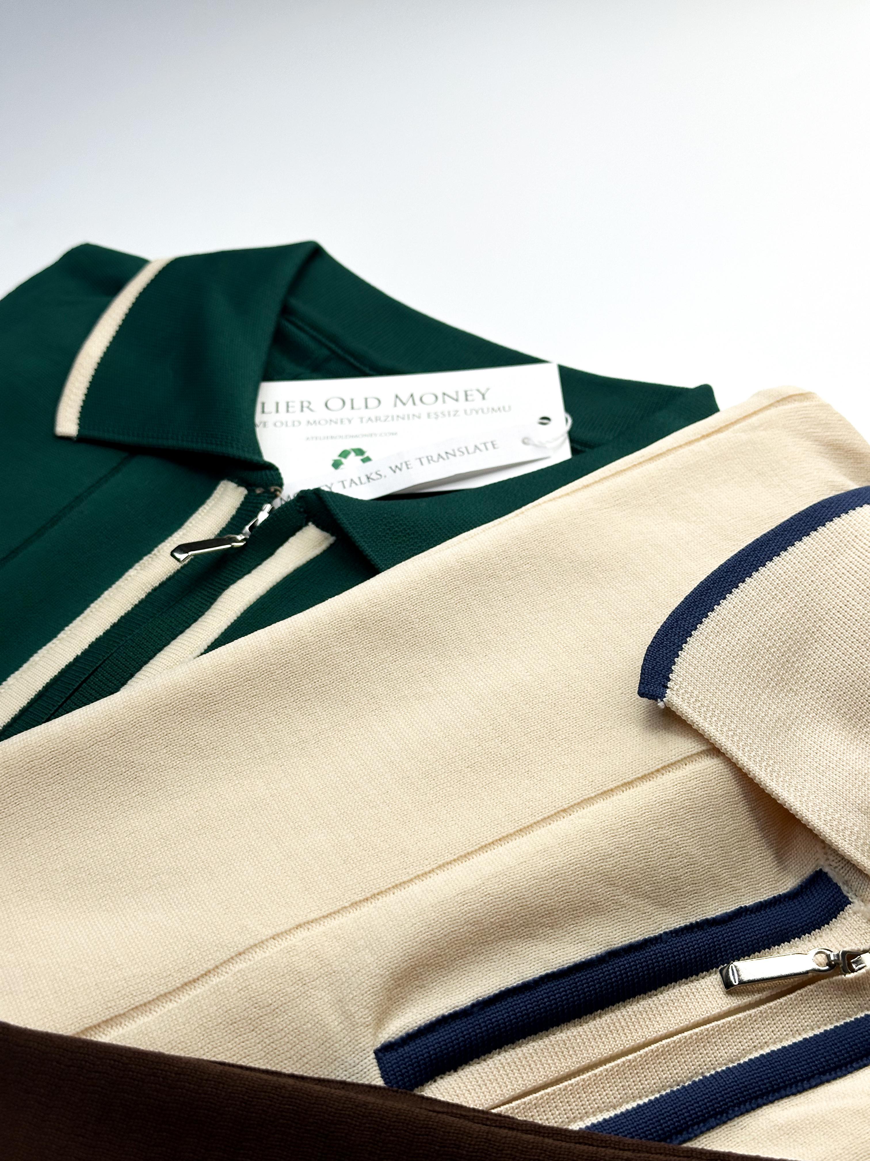 Krem Larvatto Merserize Polo Yaka T-shirt 5414