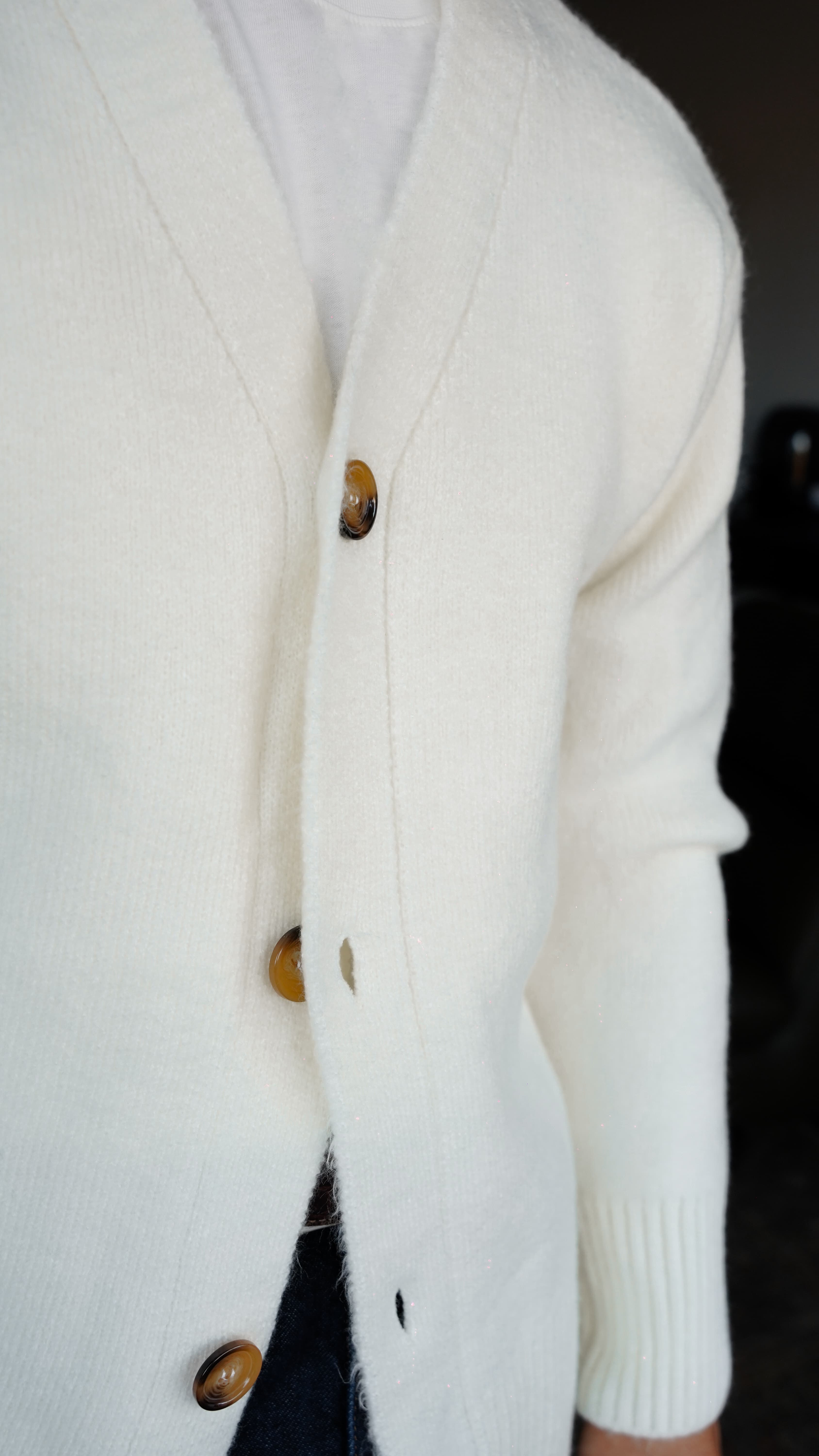Nordic Ivory Knit Cardigan FW5810