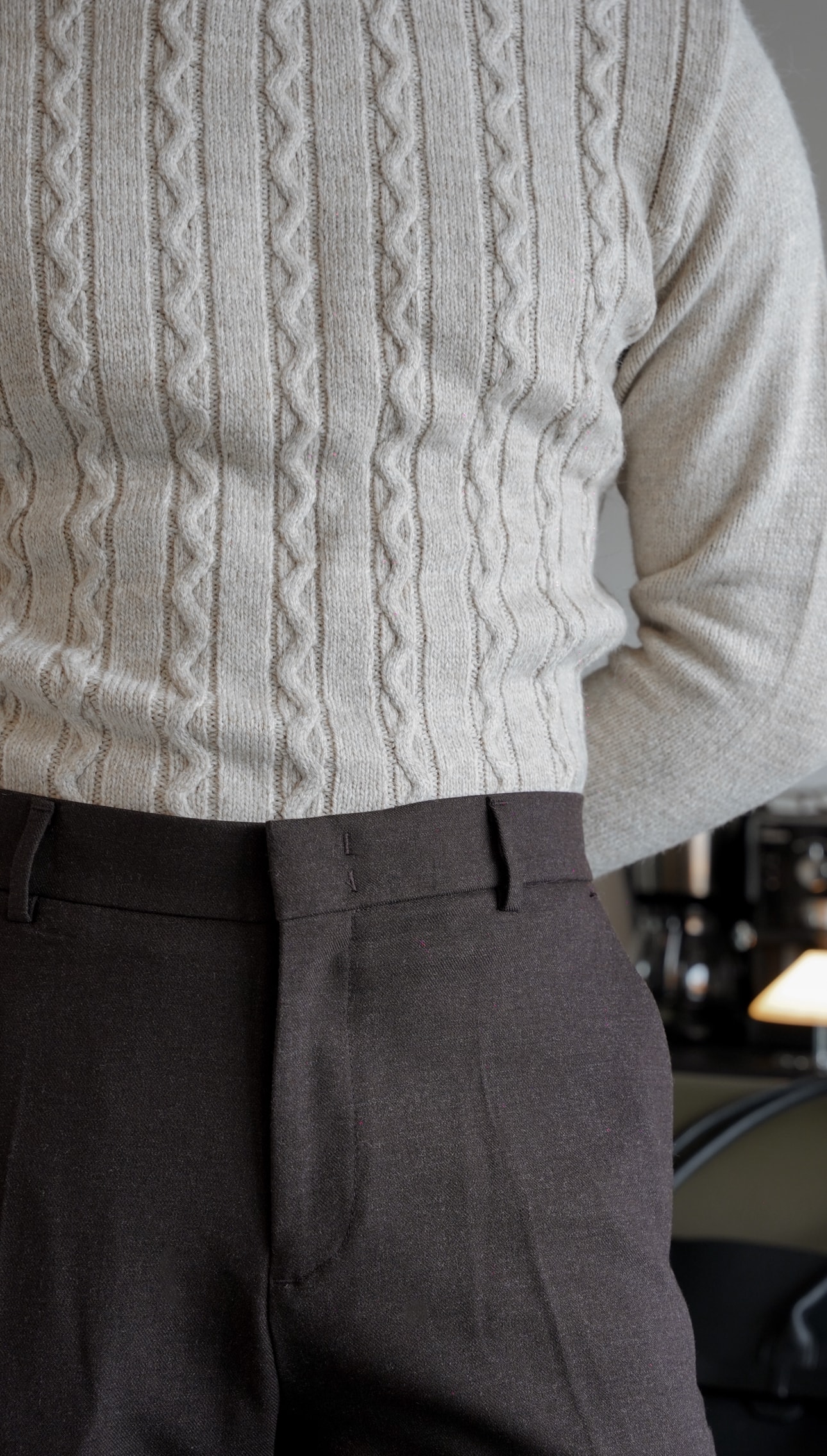 Alden Kahverengi Classic Wool Pantolon FW5869