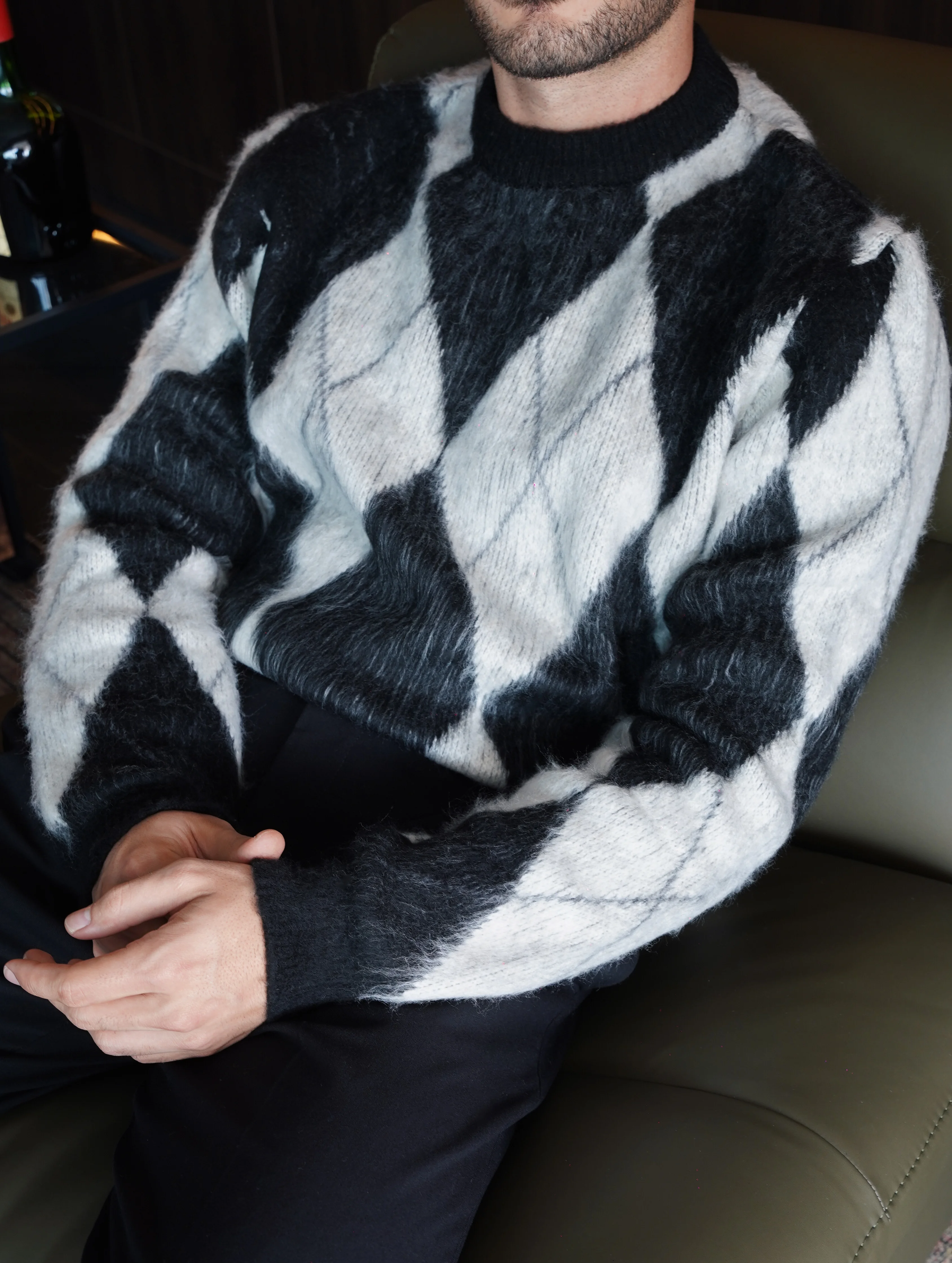 Yünlü Baklava Desen Kazak FW5888