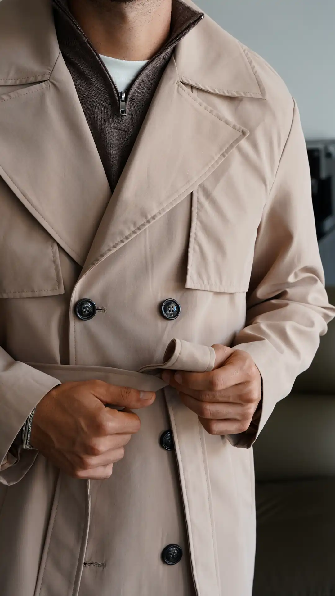 CHANTAL™ - Classic Belted Trench Coat