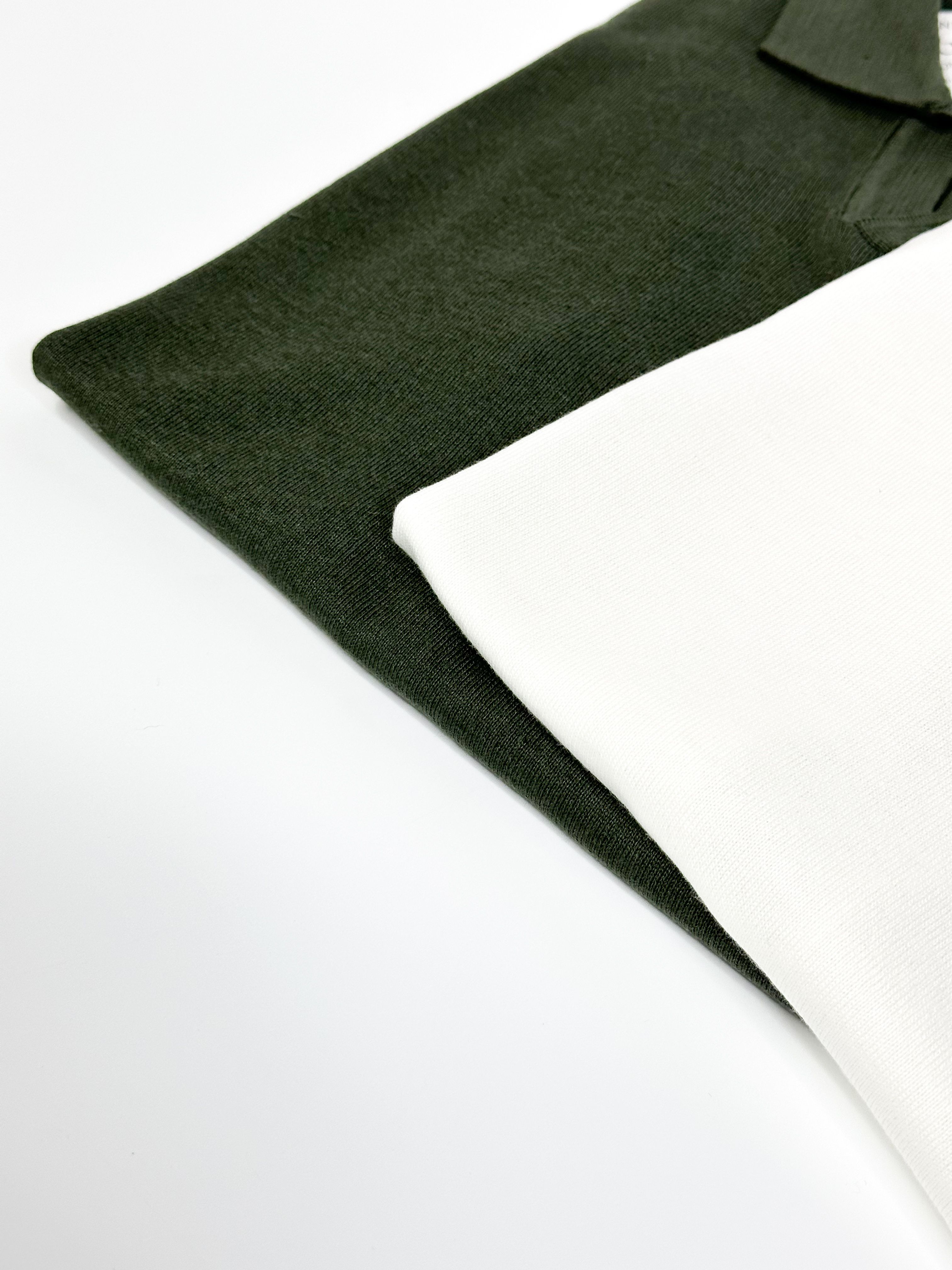 Beyaz Triko Polo Yaka T-Shirt 5279
