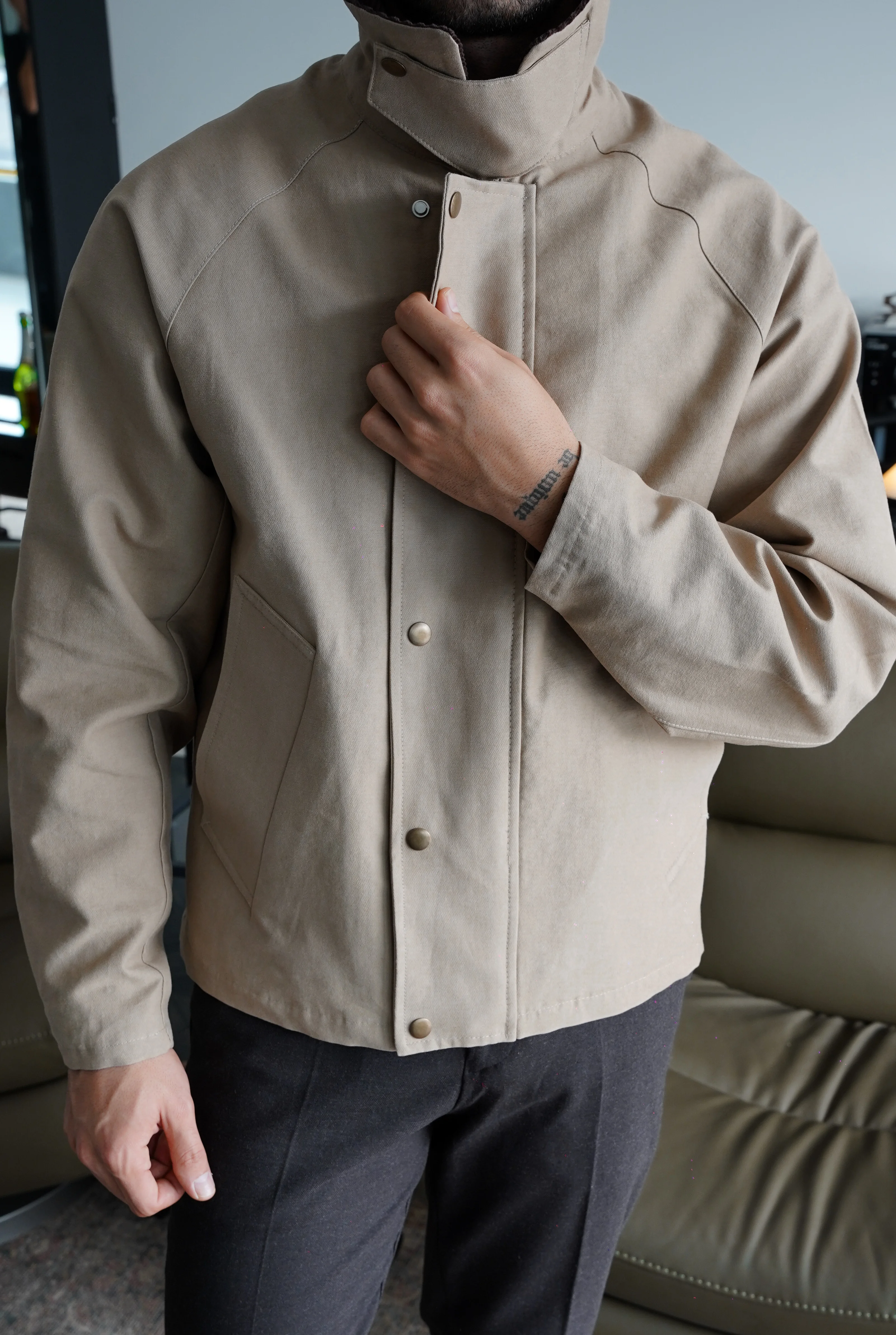 Fairmont Harrington Bej Ceket FW5886