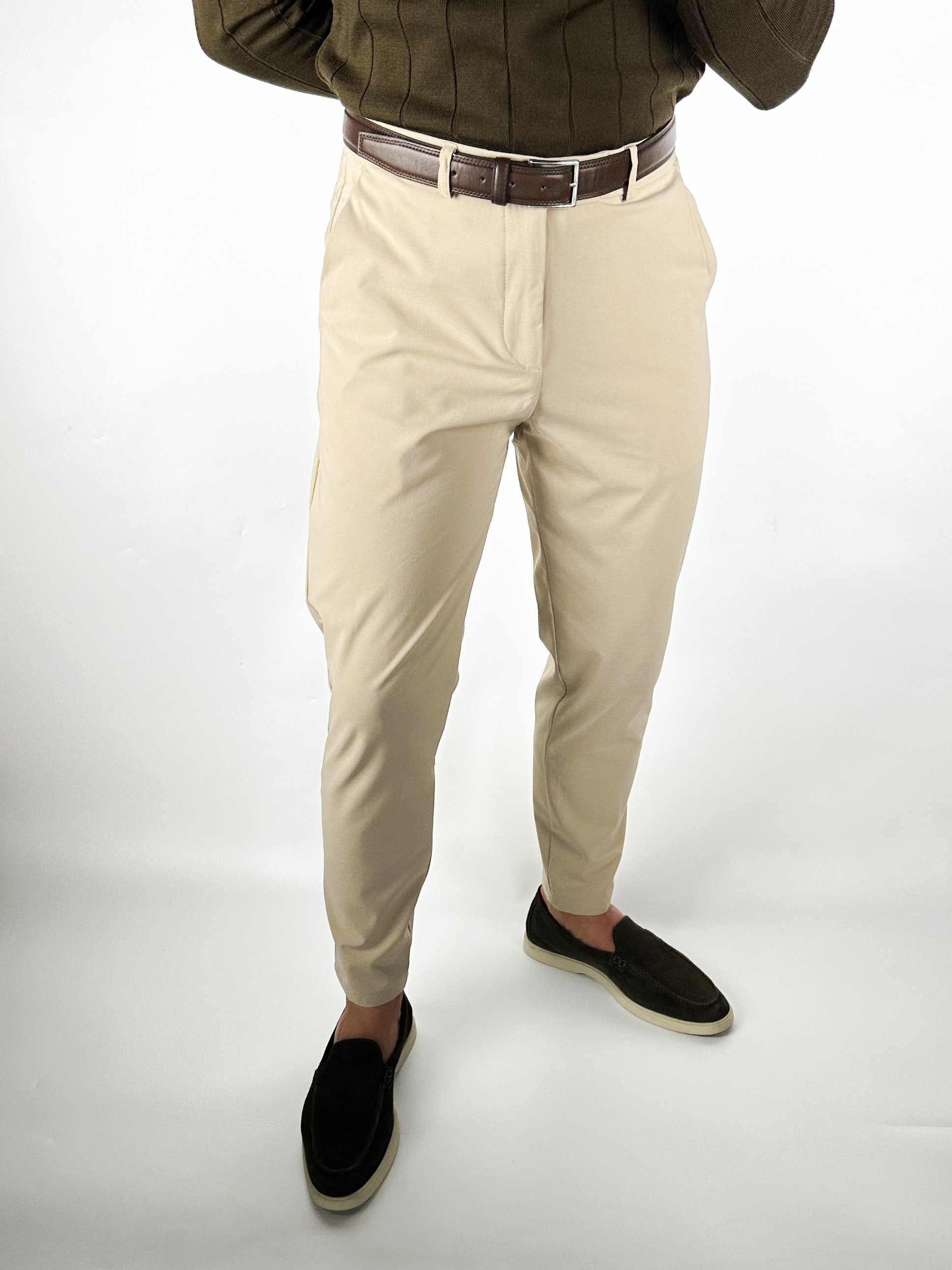 Krem Slim Fit Comfort Pantolon 5471