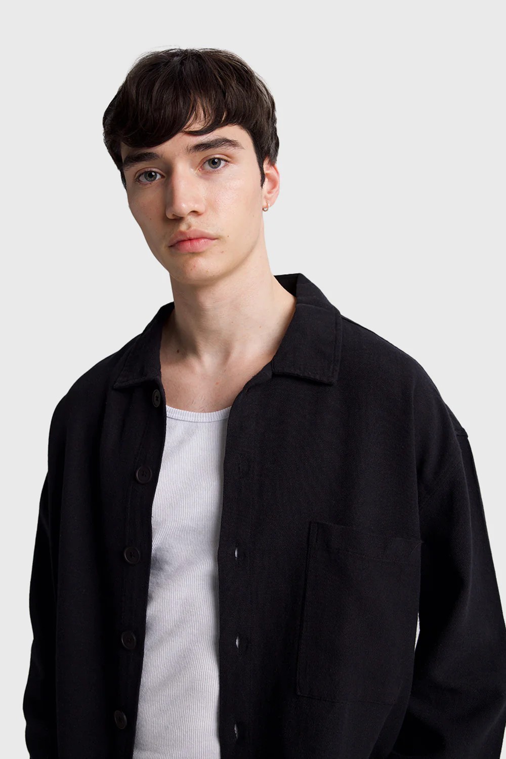 Gabardin Keten Karışımlı Gömlek 5308