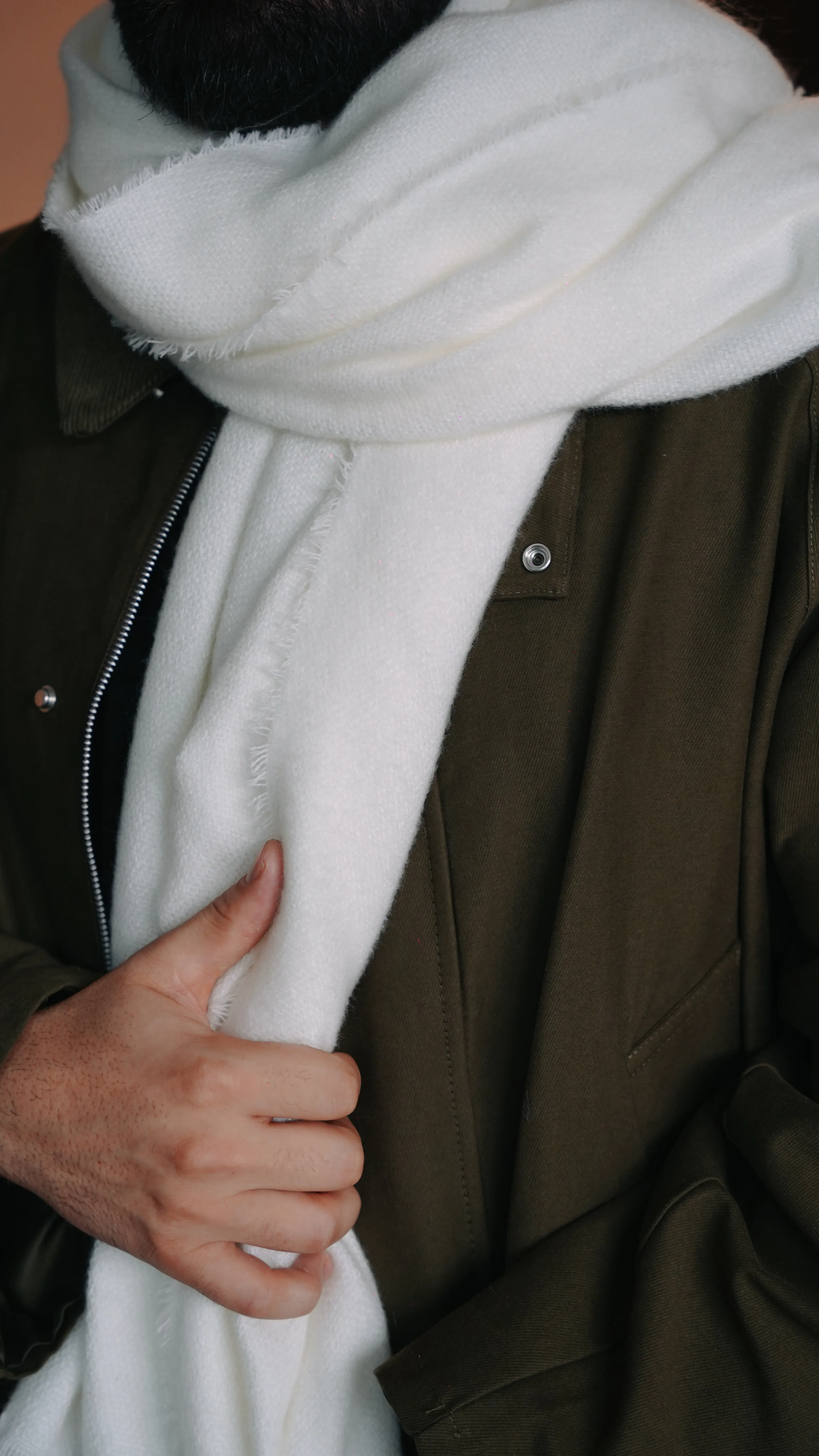 Fırçalı Yün Atkı FW5898