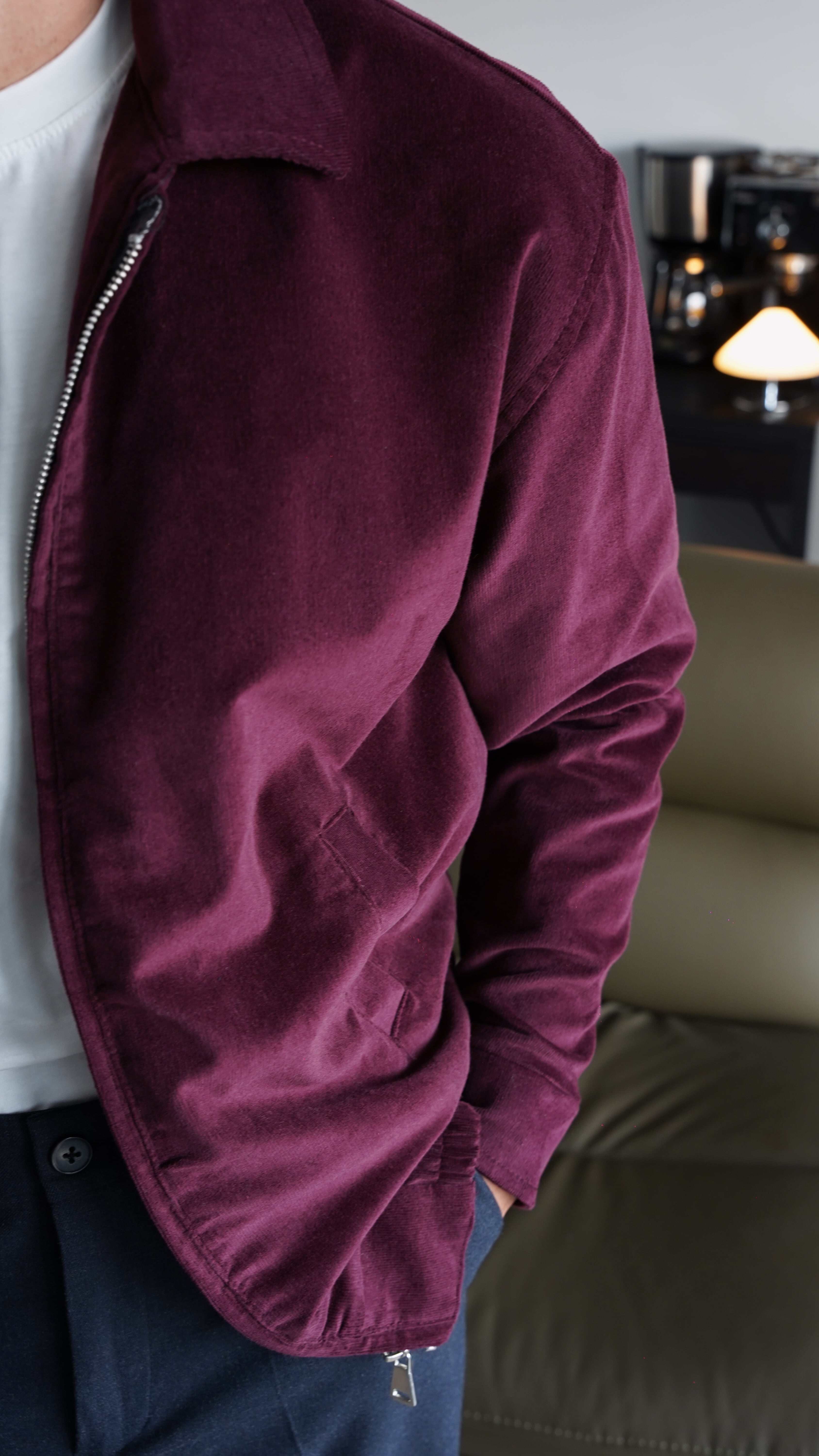SuedeCraft Bordo Zip Ceket FW5848