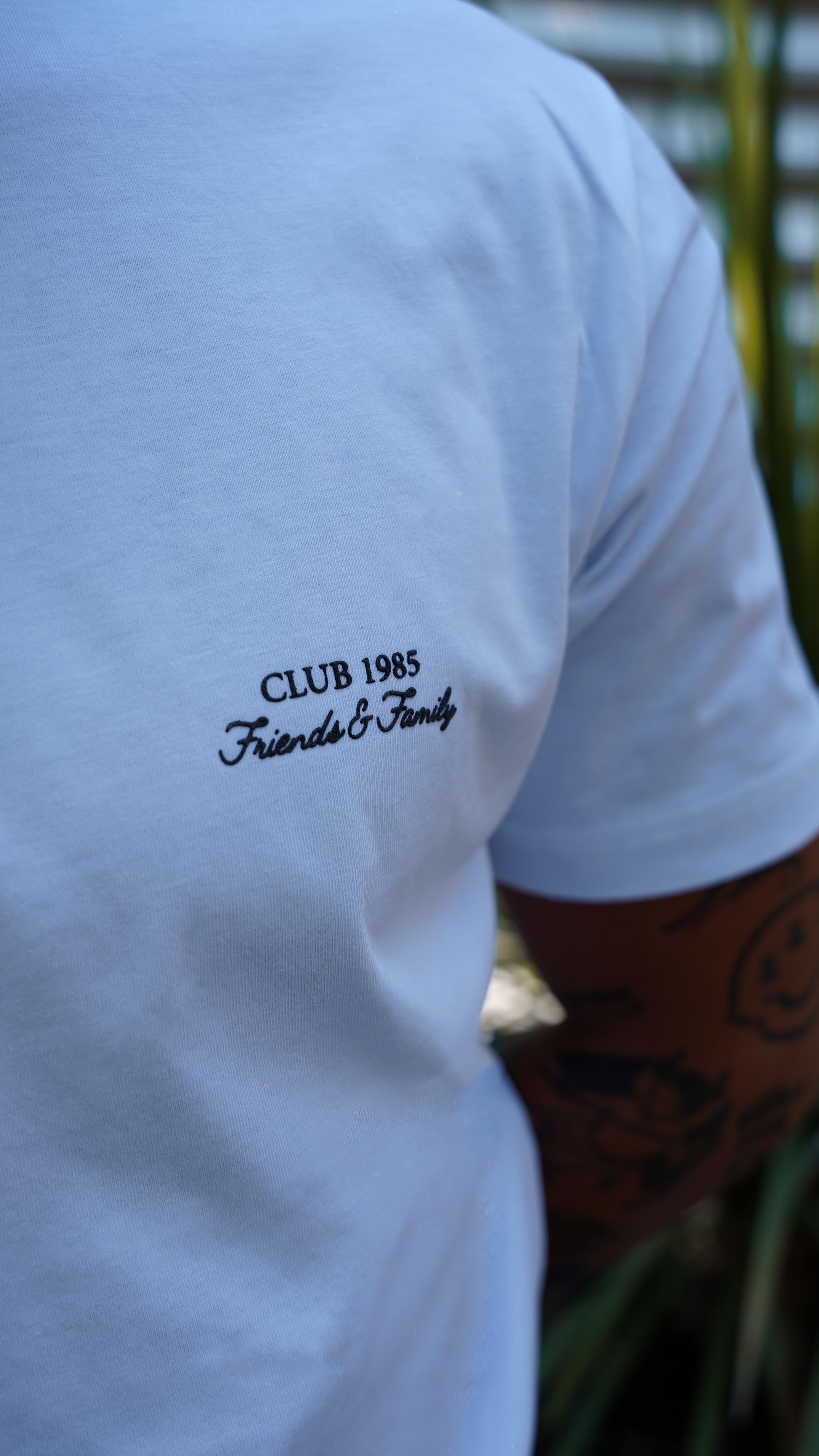 Club 1985 Printed Beyaz T-shirt SS5710
