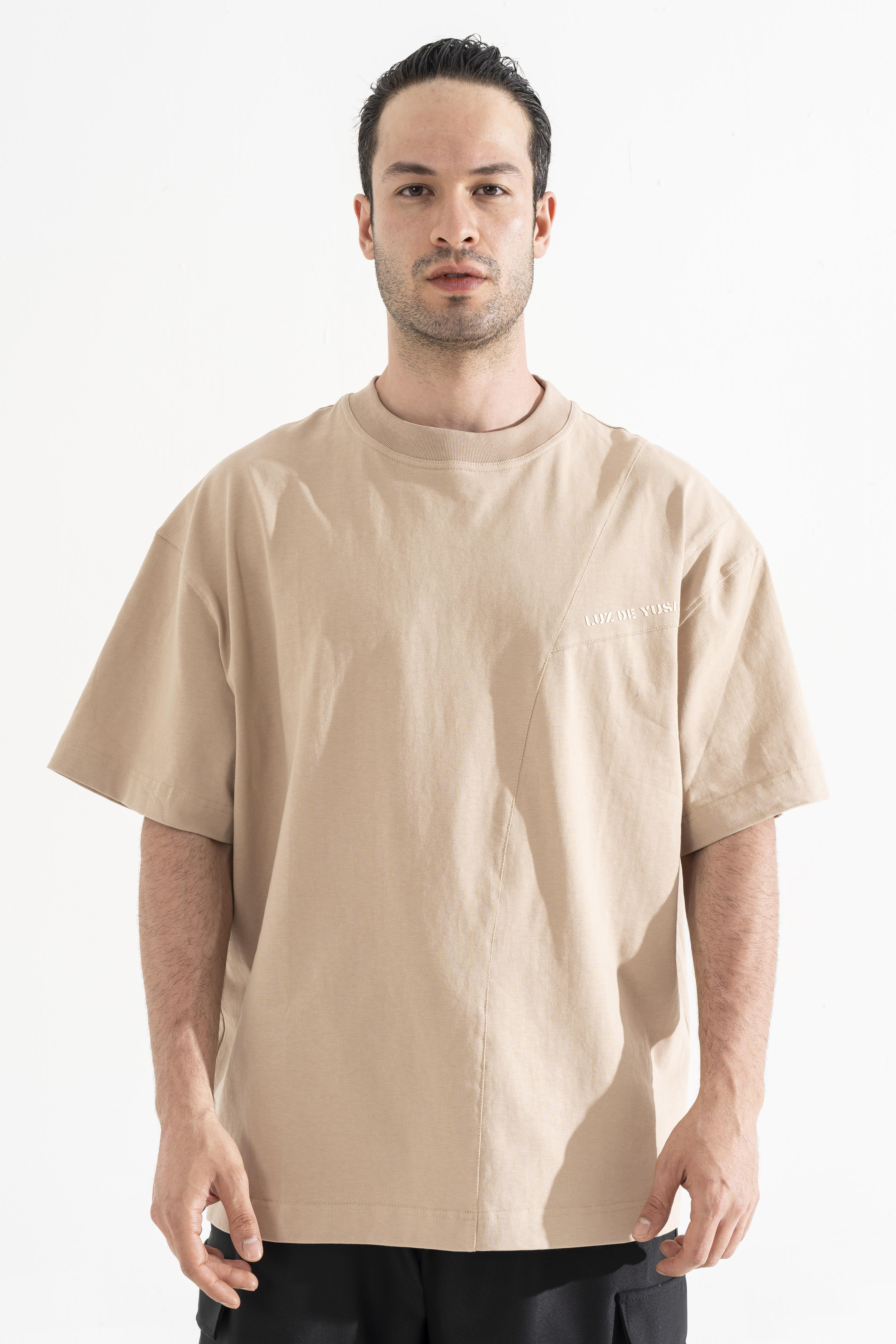 Oversize Bej T-Shirt