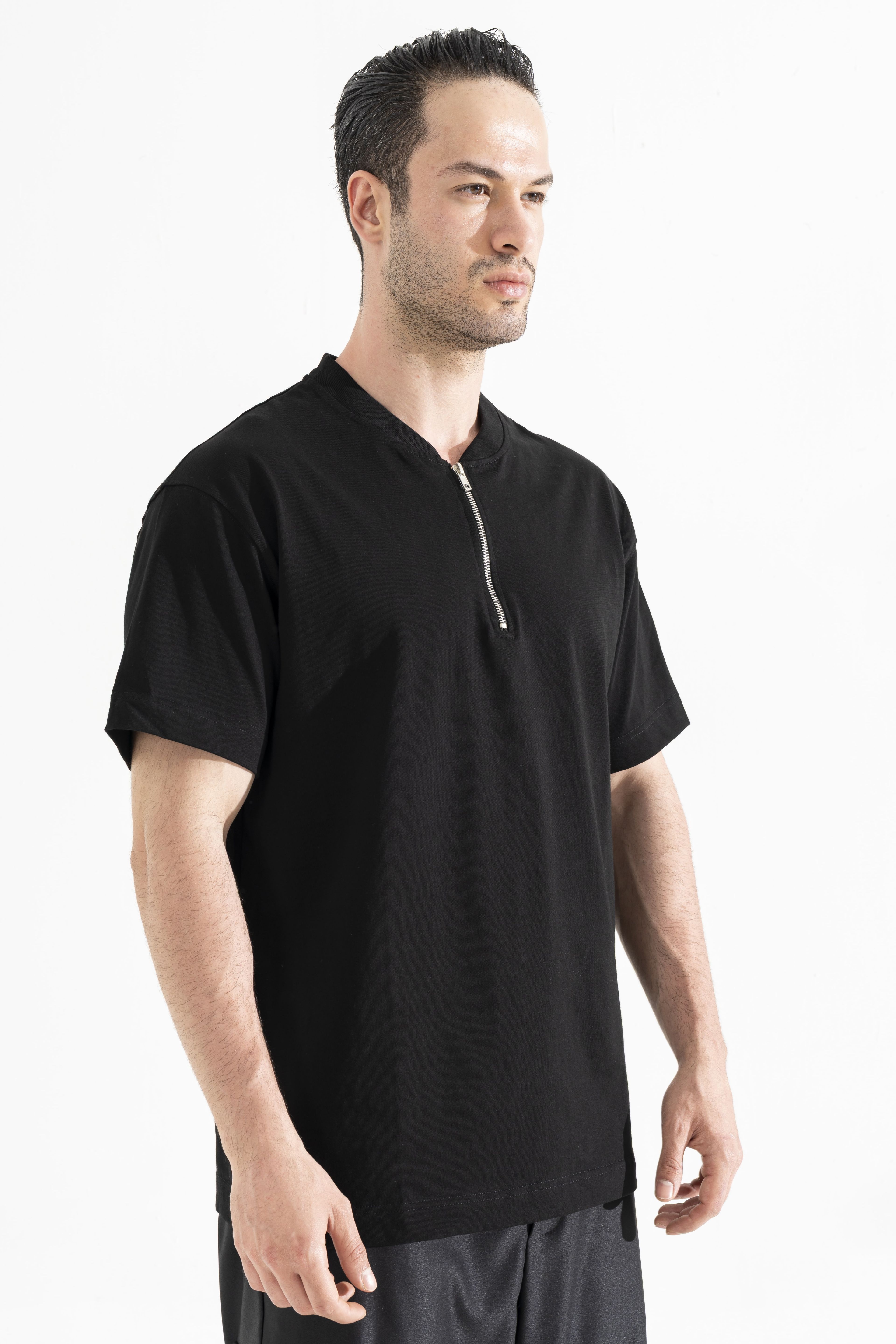 Fermuarlı T-Shirt