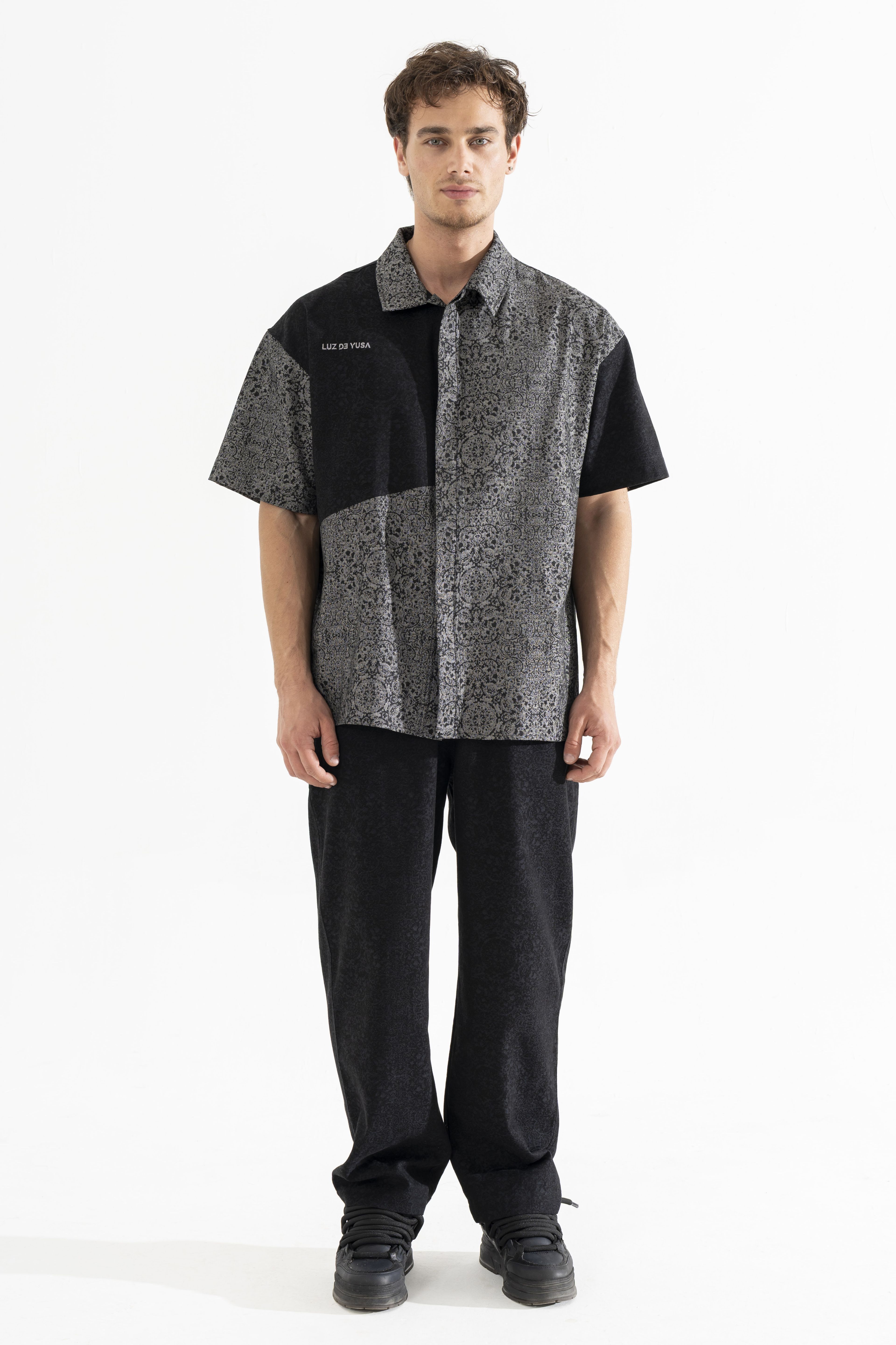 Etnik Desen Denim Pantolon