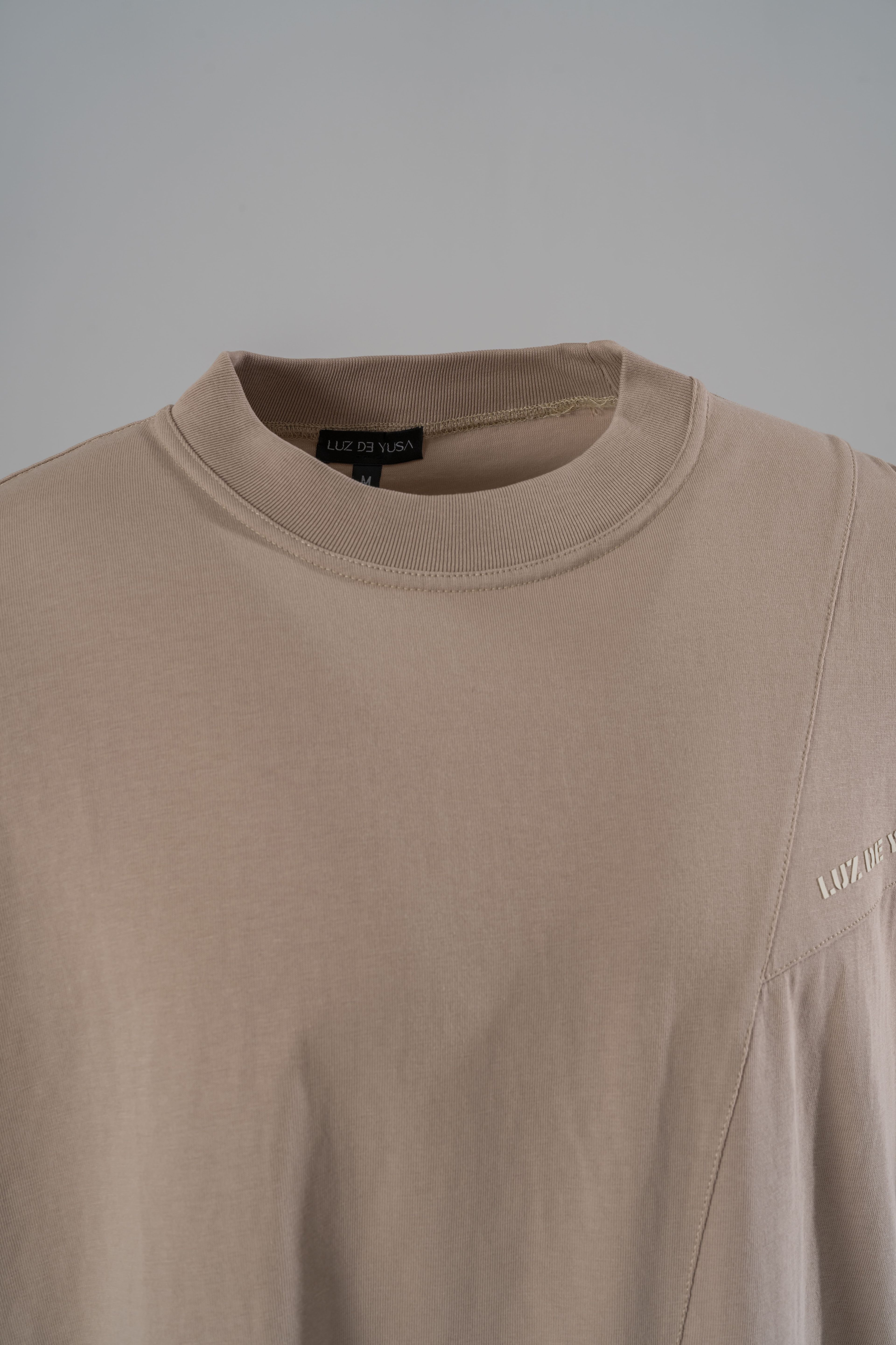 Oversize Bej T-Shirt