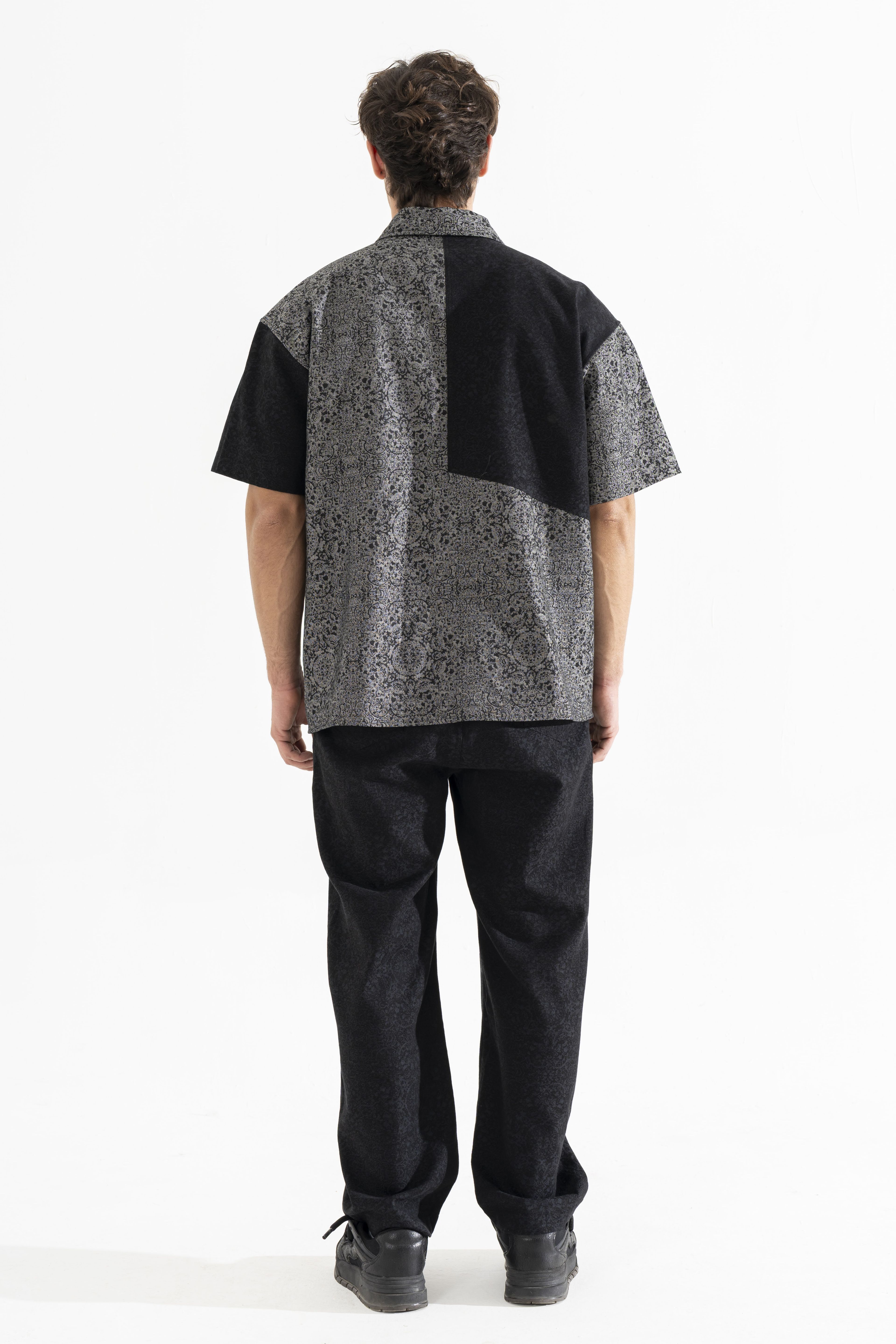 Etnik Desen Denim Pantolon