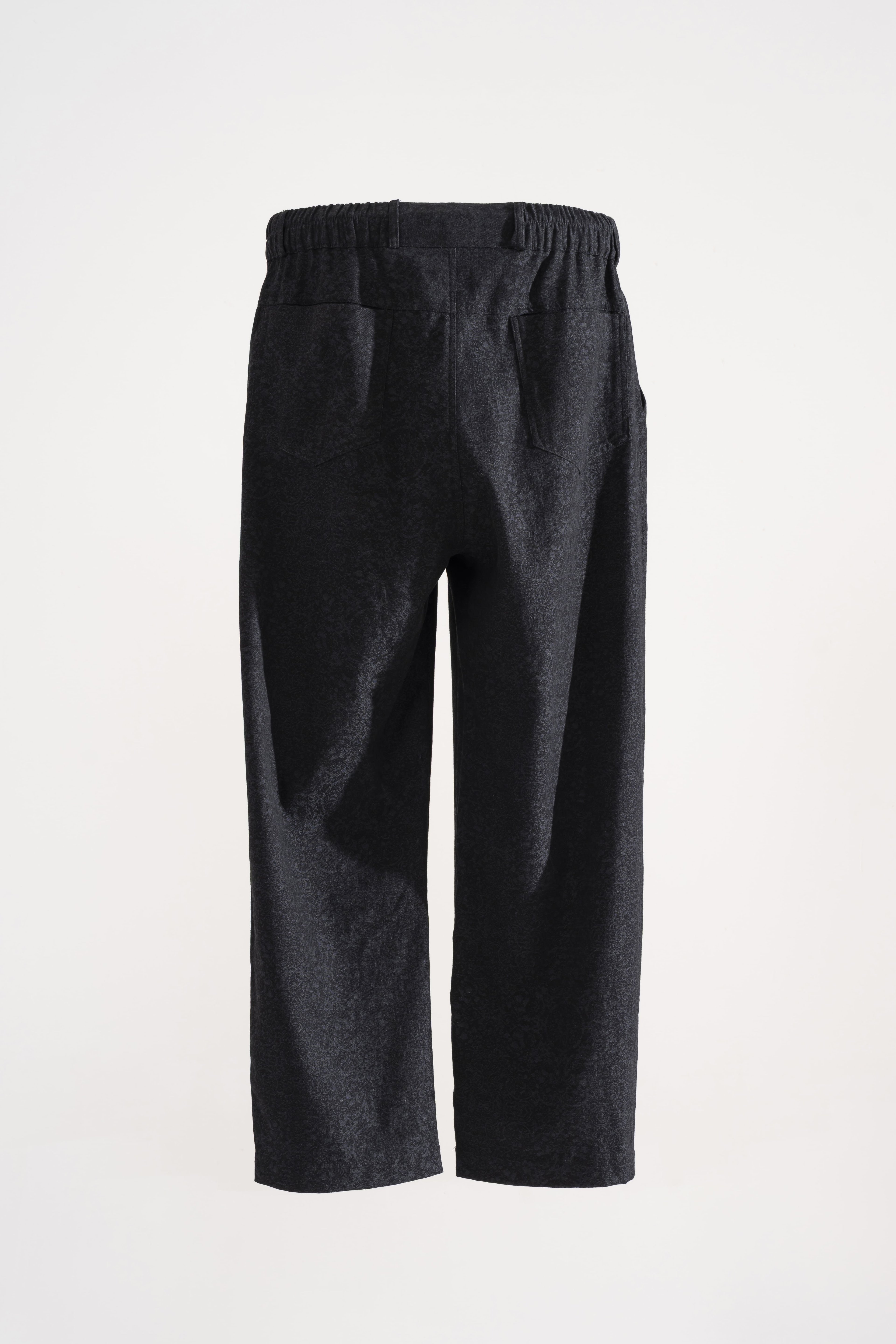 Etnik Desen Denim Pantolon