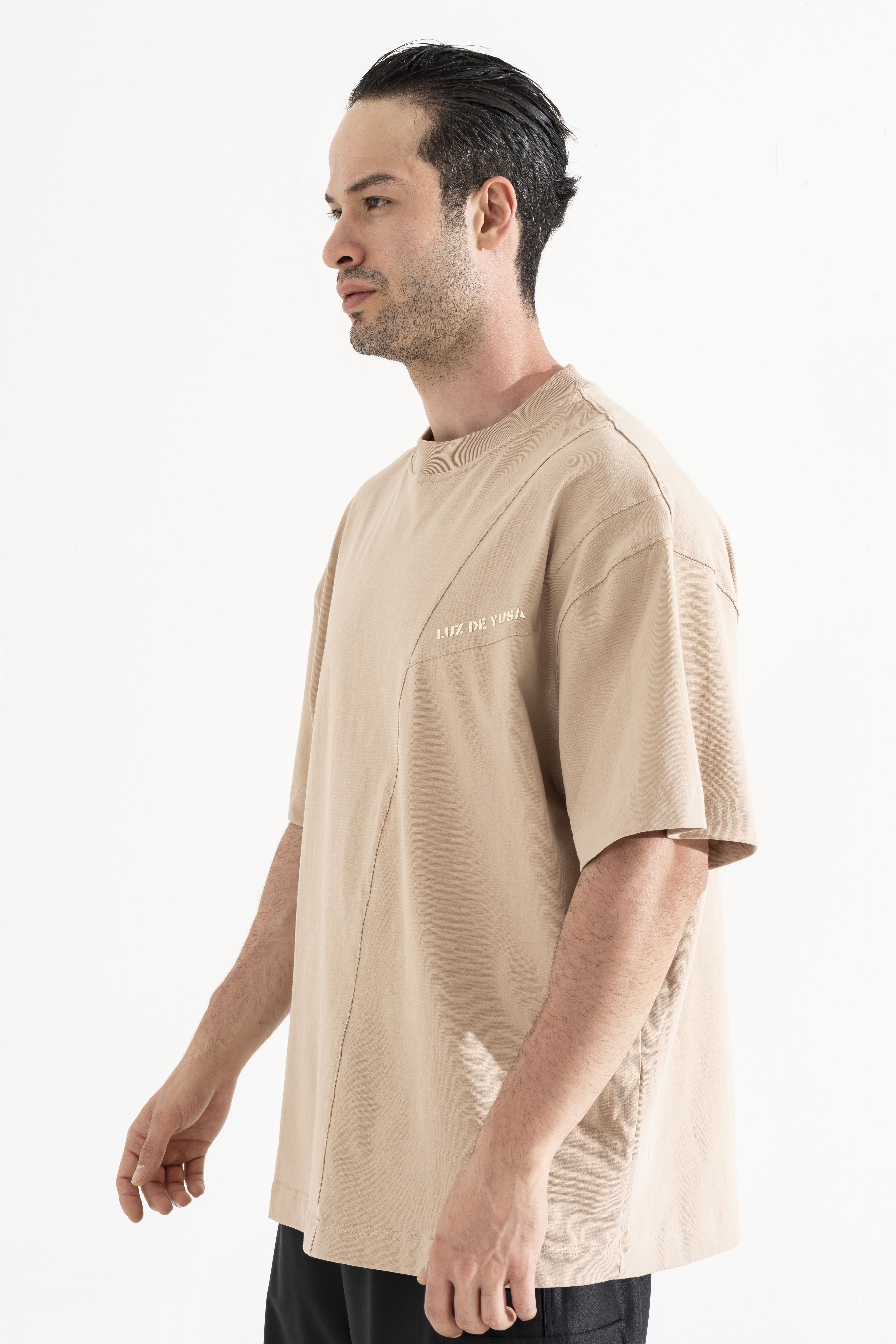 Oversize Bej T-Shirt